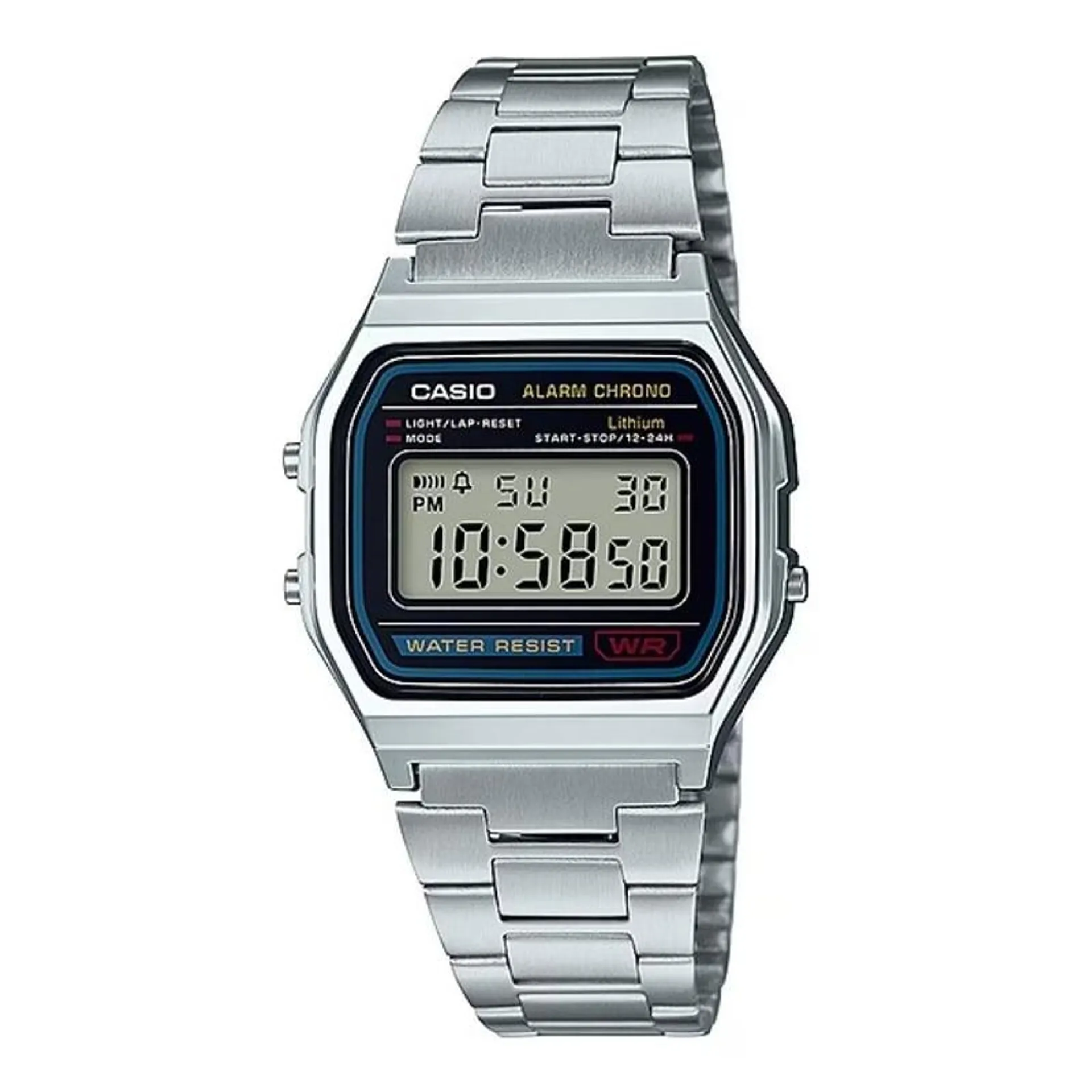 Reloj casio hombre clásico metálico a-158wa-1