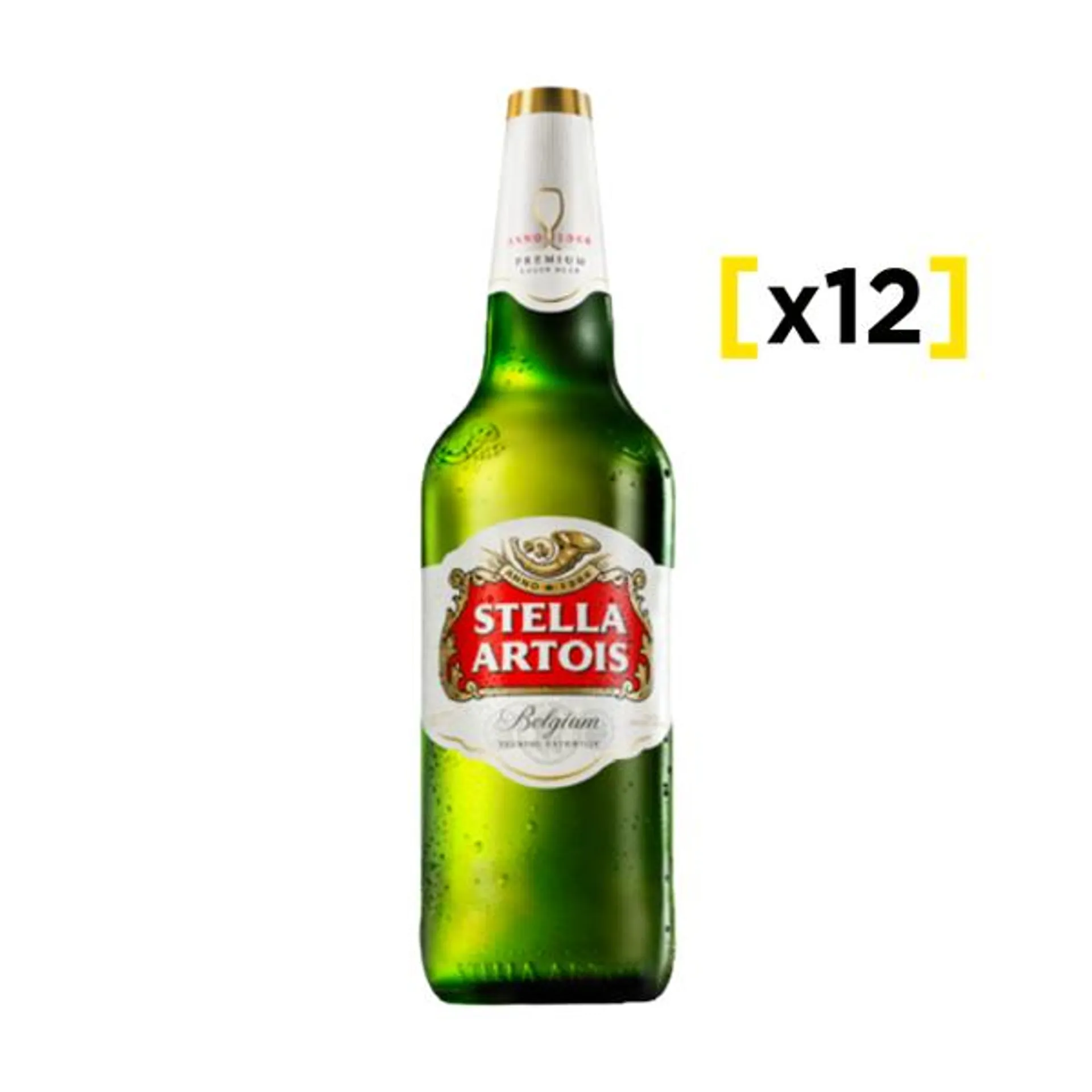 Cerveza Stella Artois botella 660 CC x12