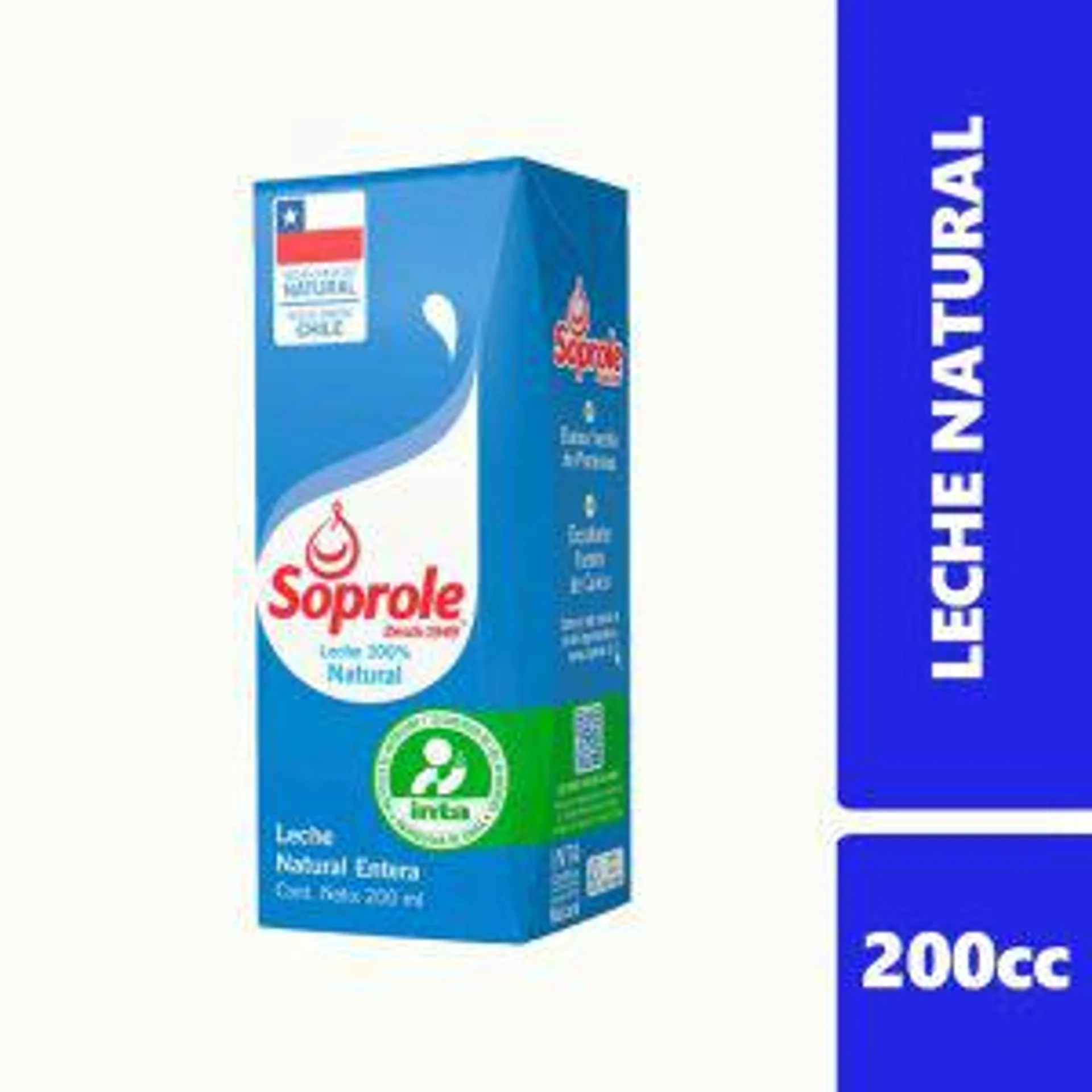 Leche Bombillin Soprole Entera 200cc