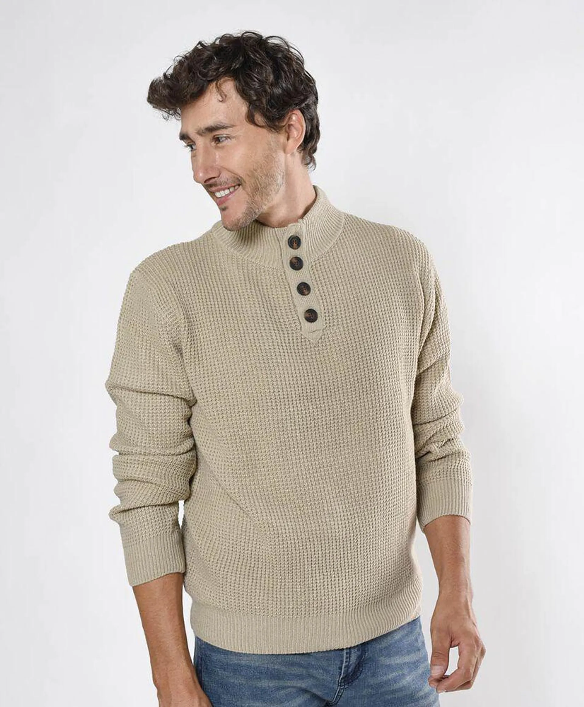 Sweater hombre tejido punto elástico