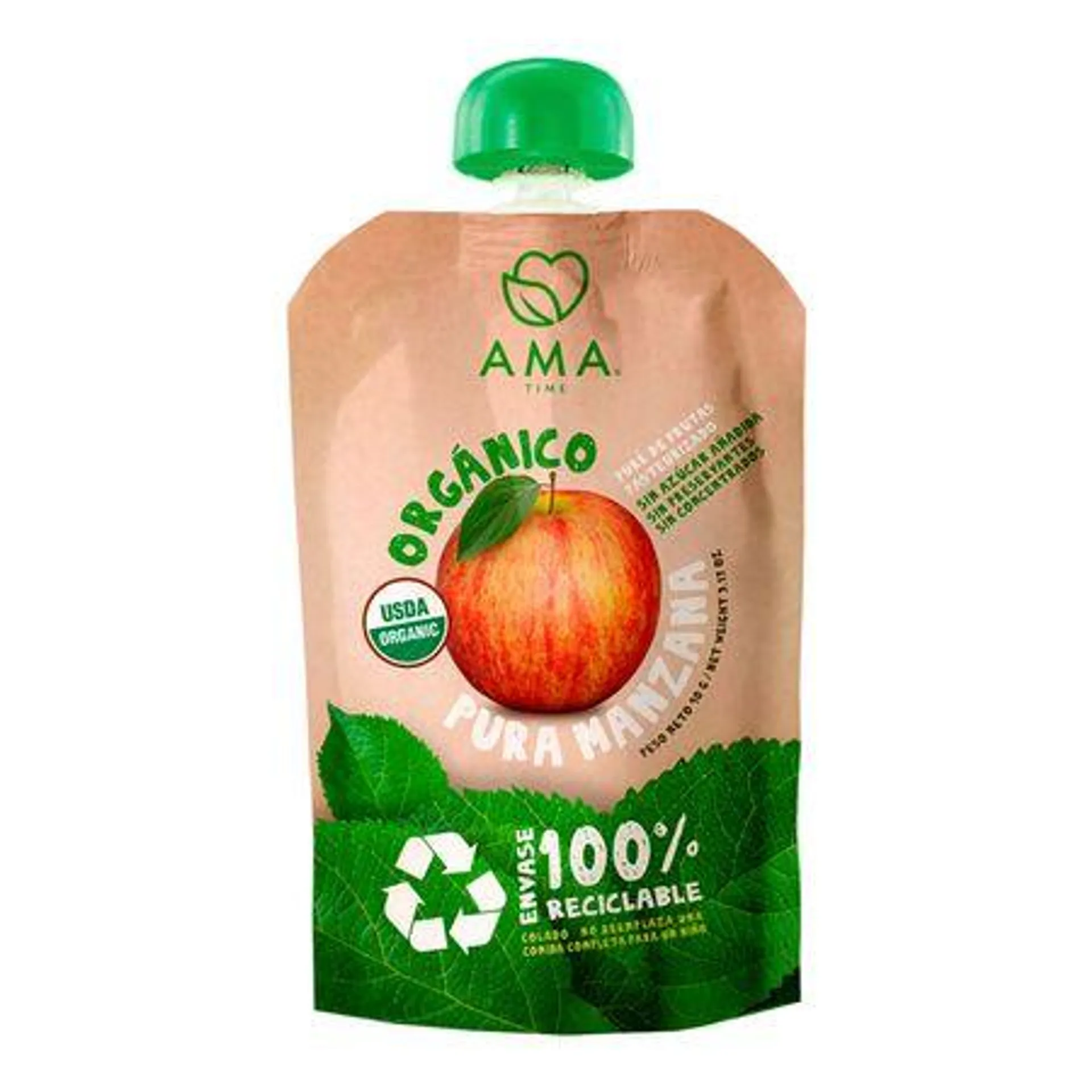 Puré Orgánico Manzana 90 g