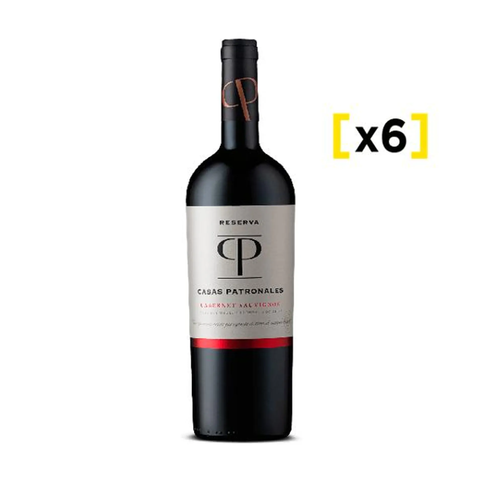 Vino Casas Patronales Reserva Cabernet 750 CC x6