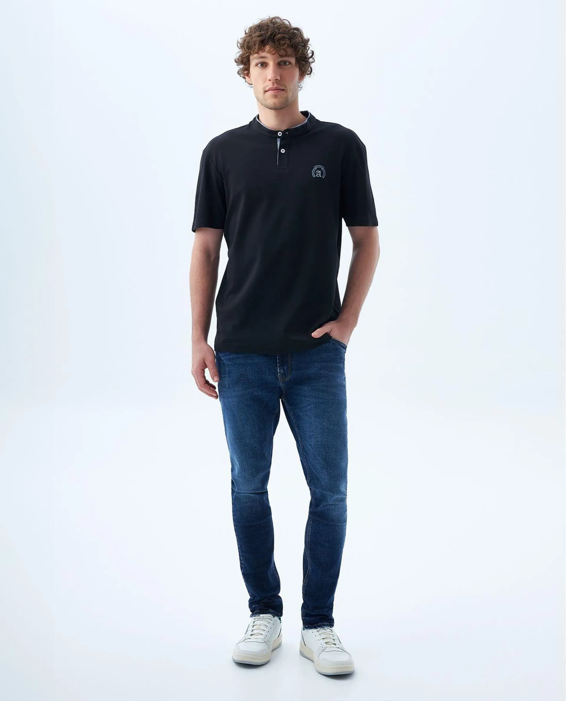 Camiseta polo slim para hombre