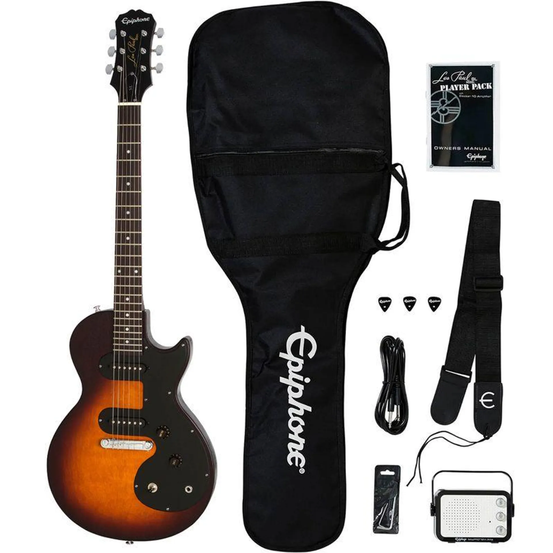 Pack de guitarra eléctrica Epiphone Les Paul Melody Maker - Vintage Sunburst