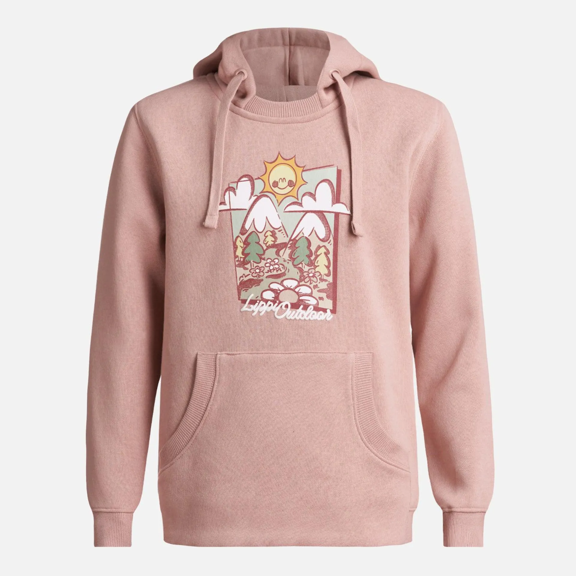 Poleron Niña Insigne Hoody Sweatshirt Rosa Lippi