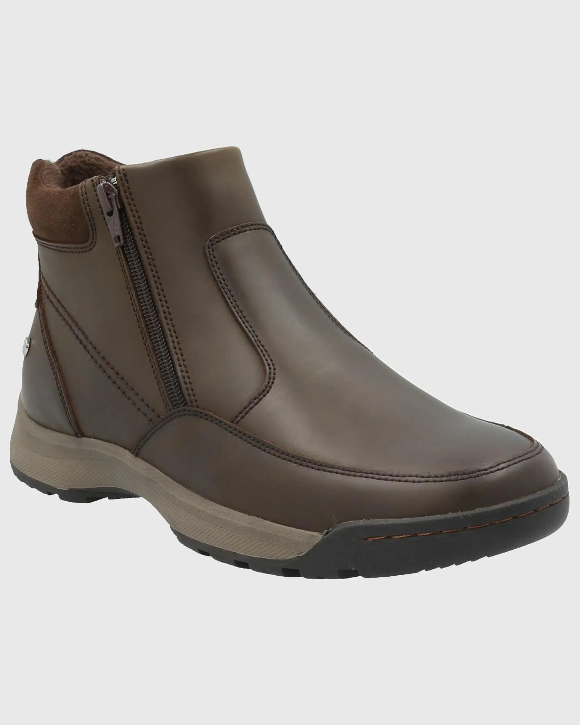 Botin Cuero Hombre Chief Café