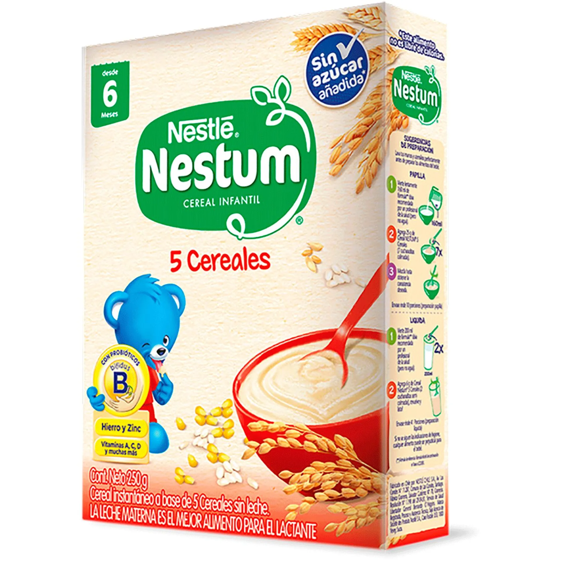 Cereal Infantil Nestum 5 Cereales 250g