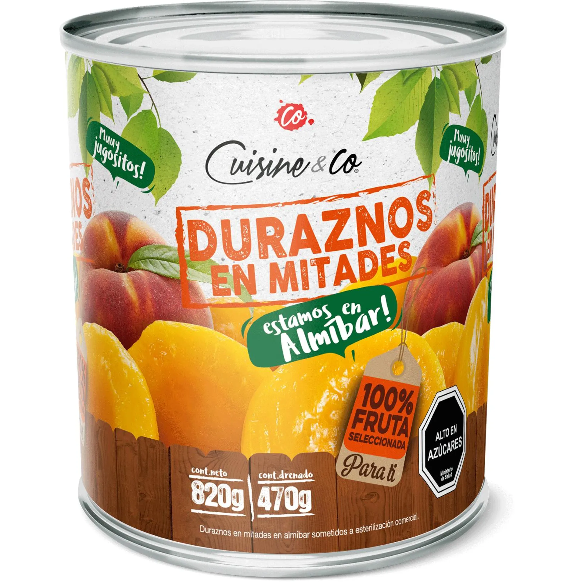 Duraznos Mitades 470 g drenado