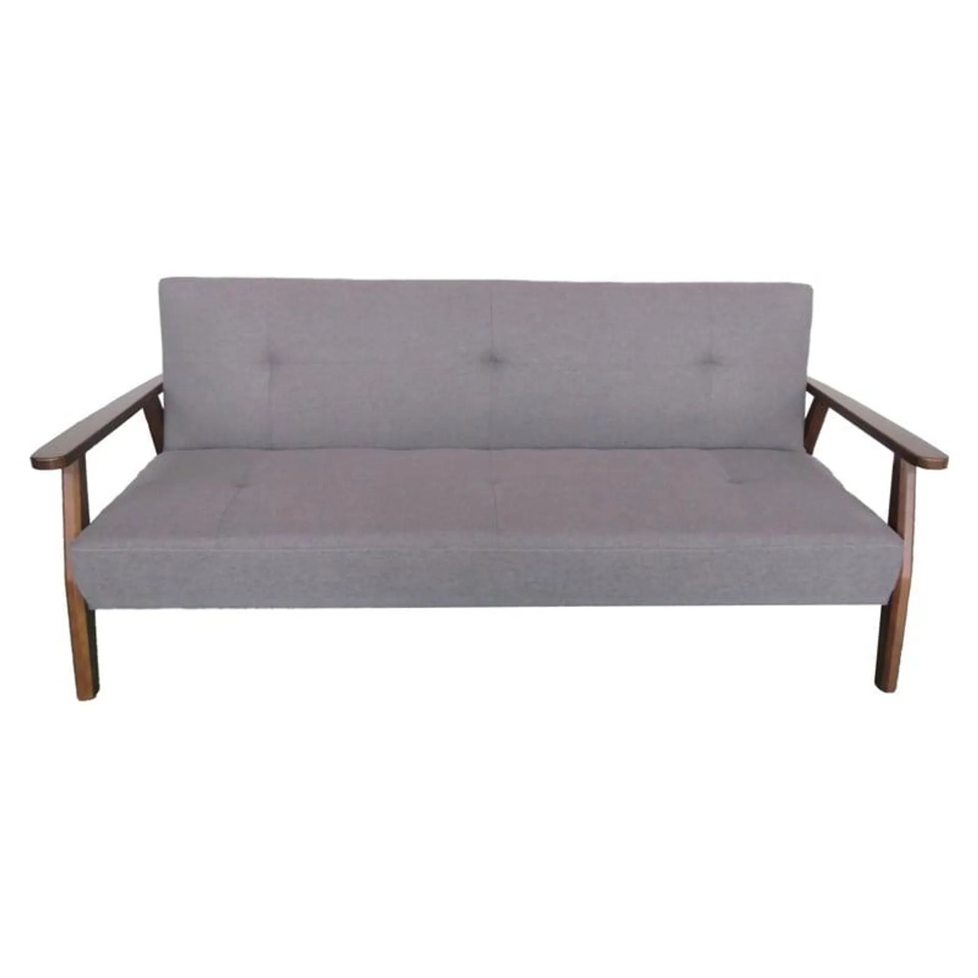 Sofá Cama 3 Cuerpos Copenhage Gris Jsc019 Spazzio