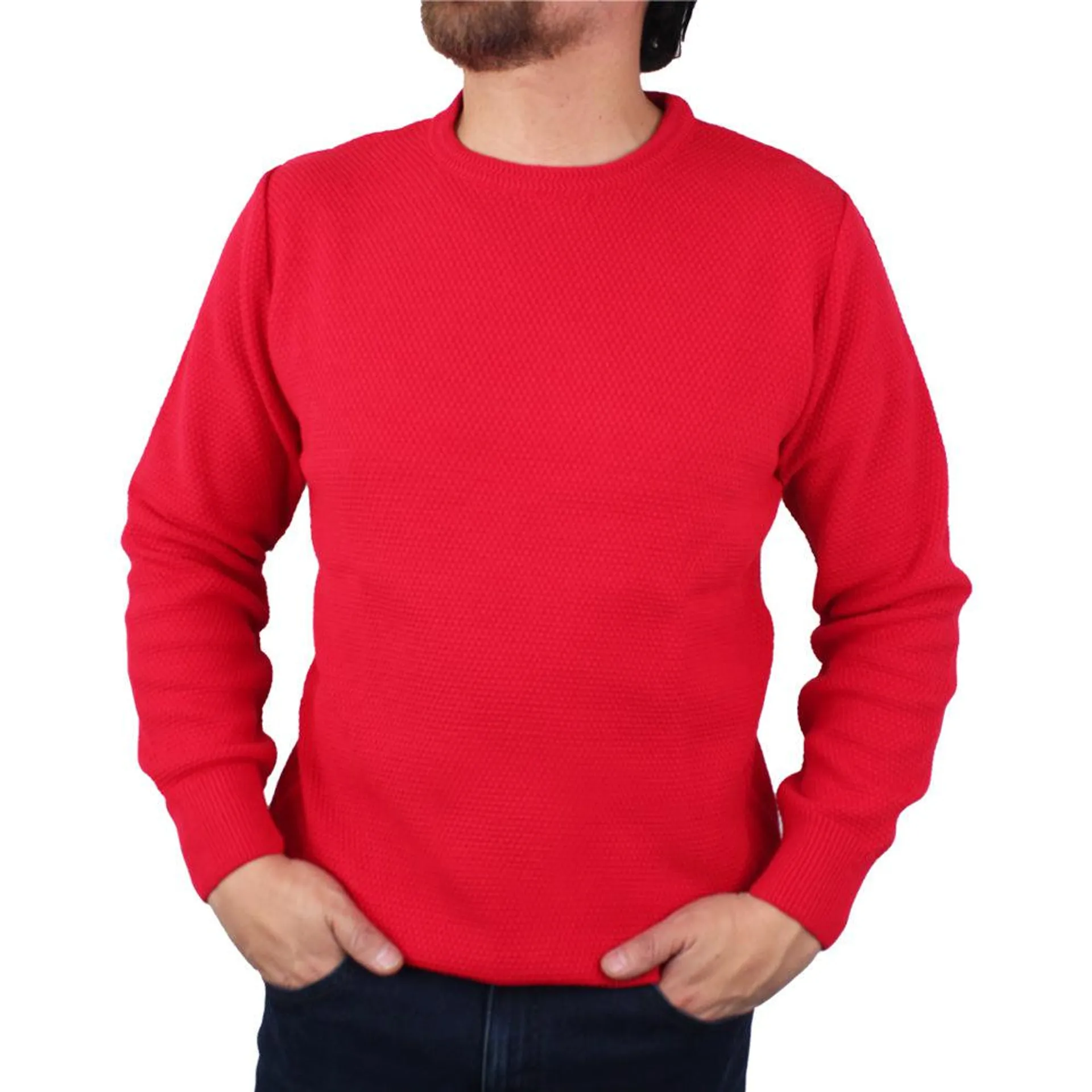 Buzo Unicolor para Hombre Lec Lee - Rojo