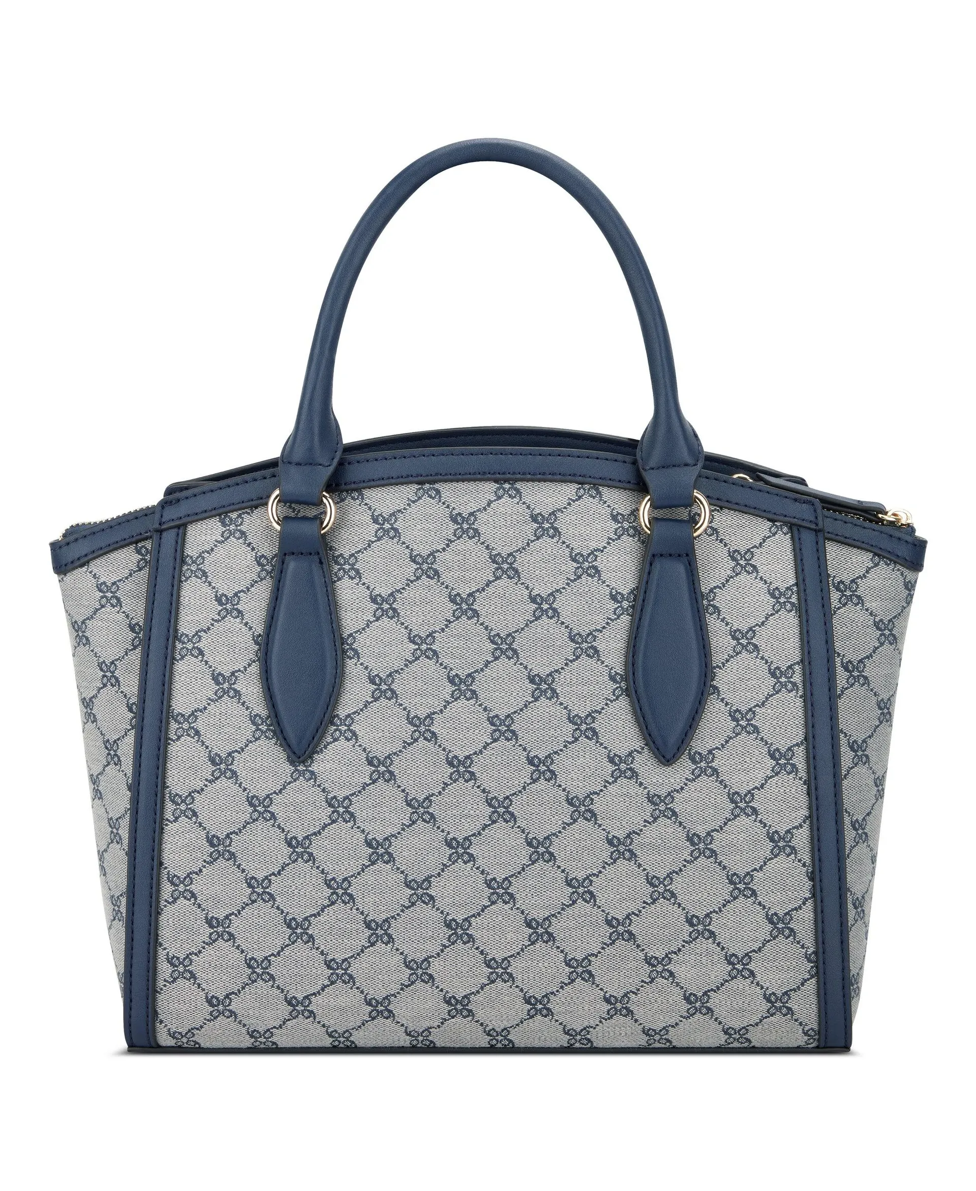 Kyelle Jet Set Satchel Navy Logo