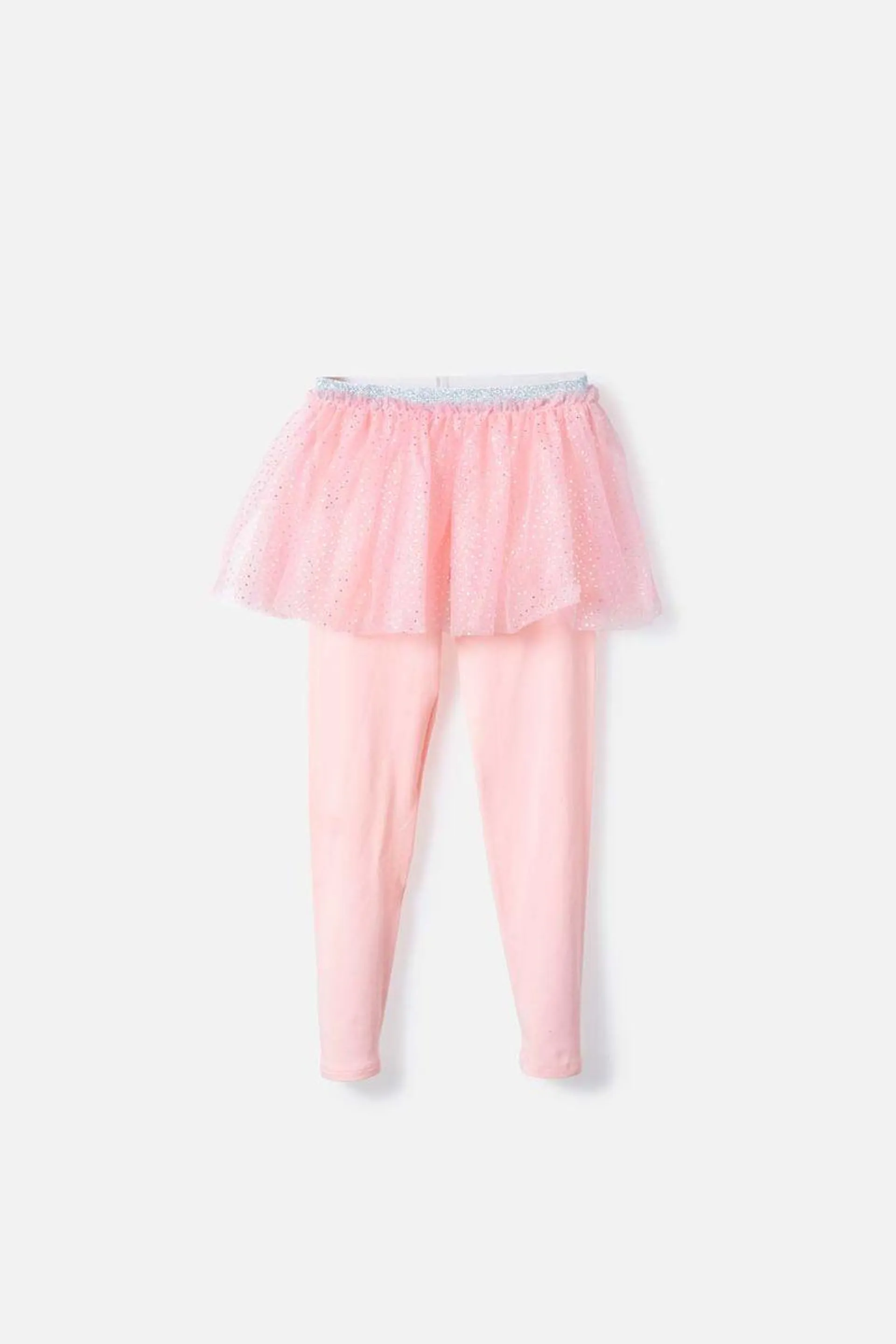 Leggings de Mic con tutú palo de rosa para niña