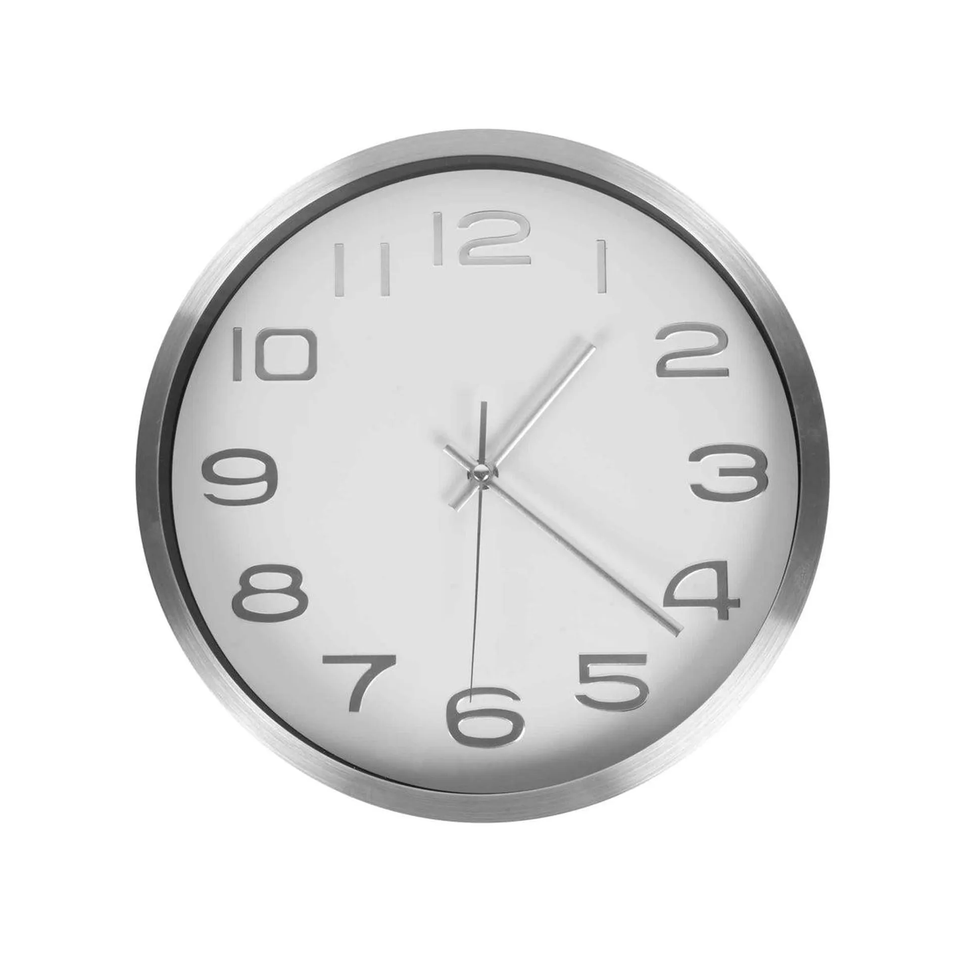 Reloj Plata Blanco 30cm