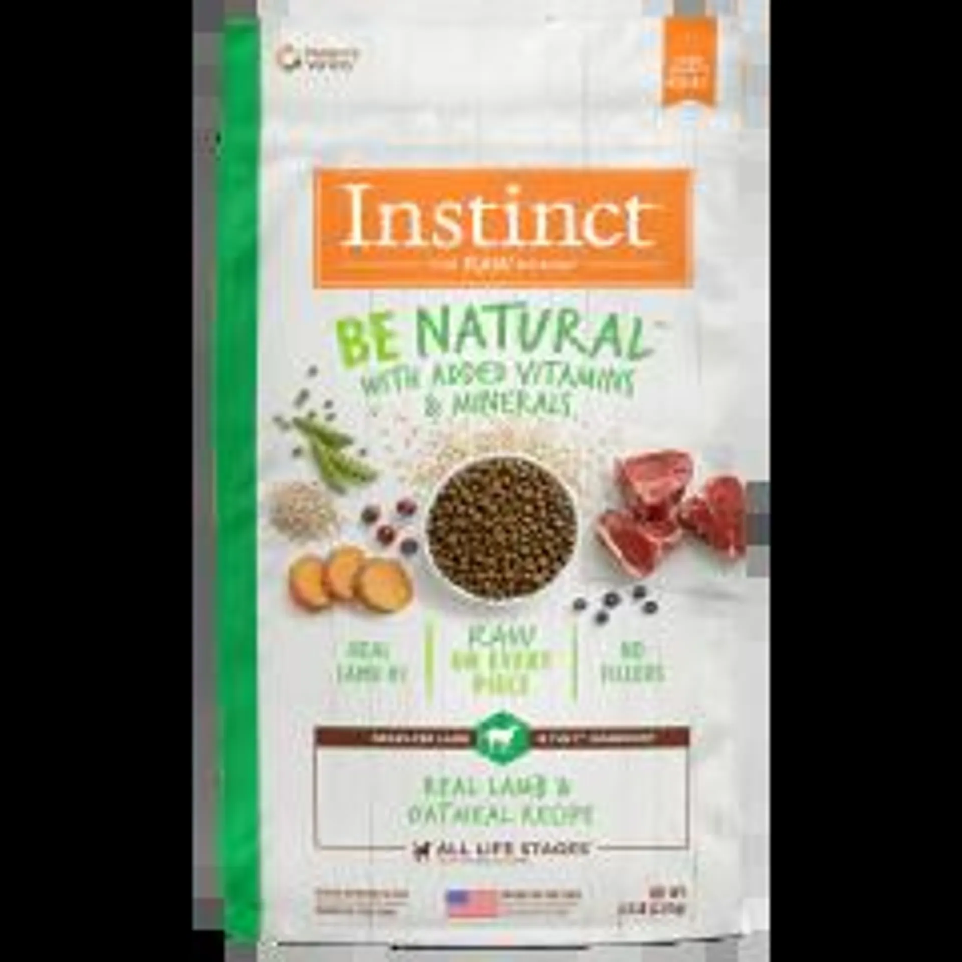 Instinct Be Natural Cordero Para Perros 2 Kg (4.5 Lbs)