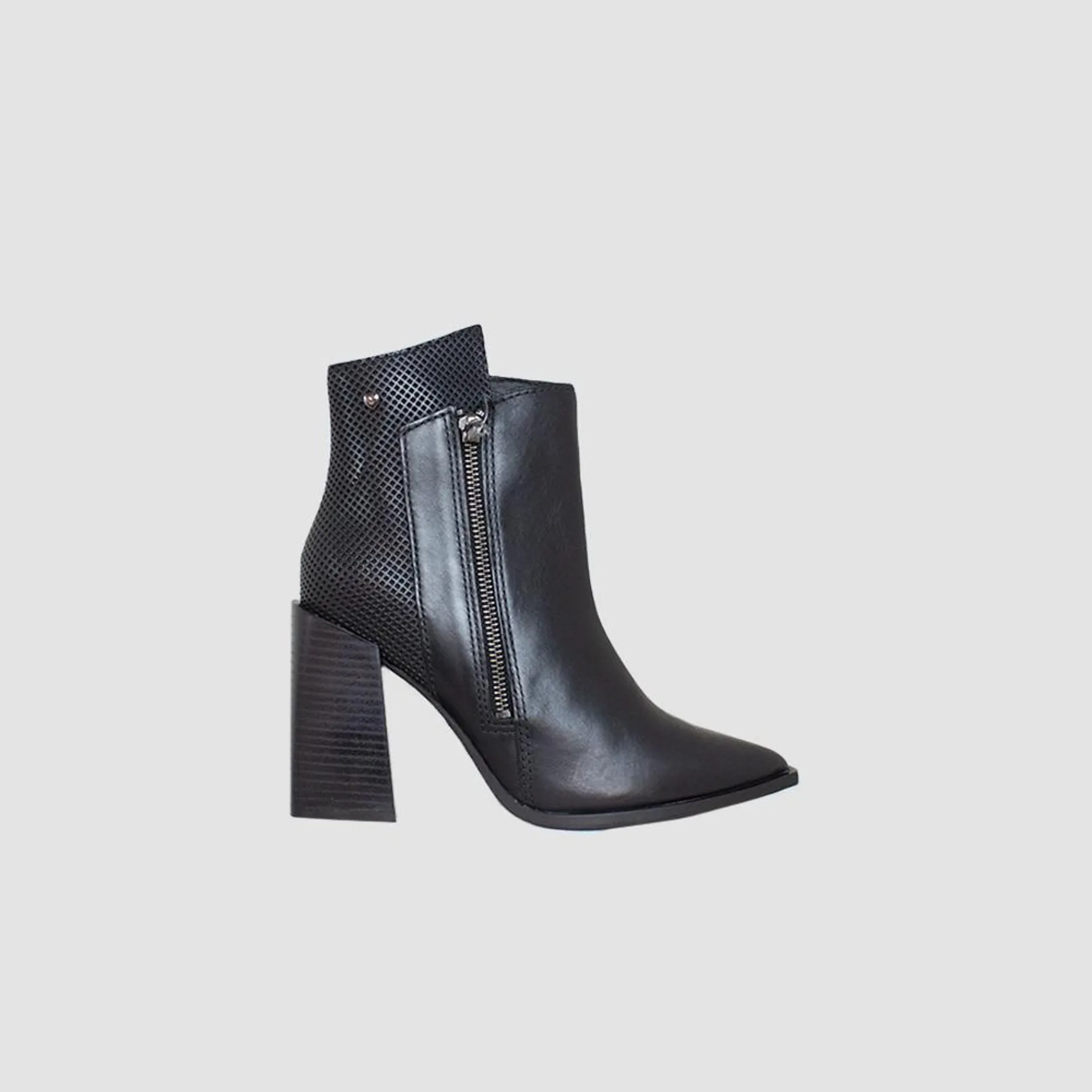 BOTINES PARA MUJER KEMI CUERO NEGRO