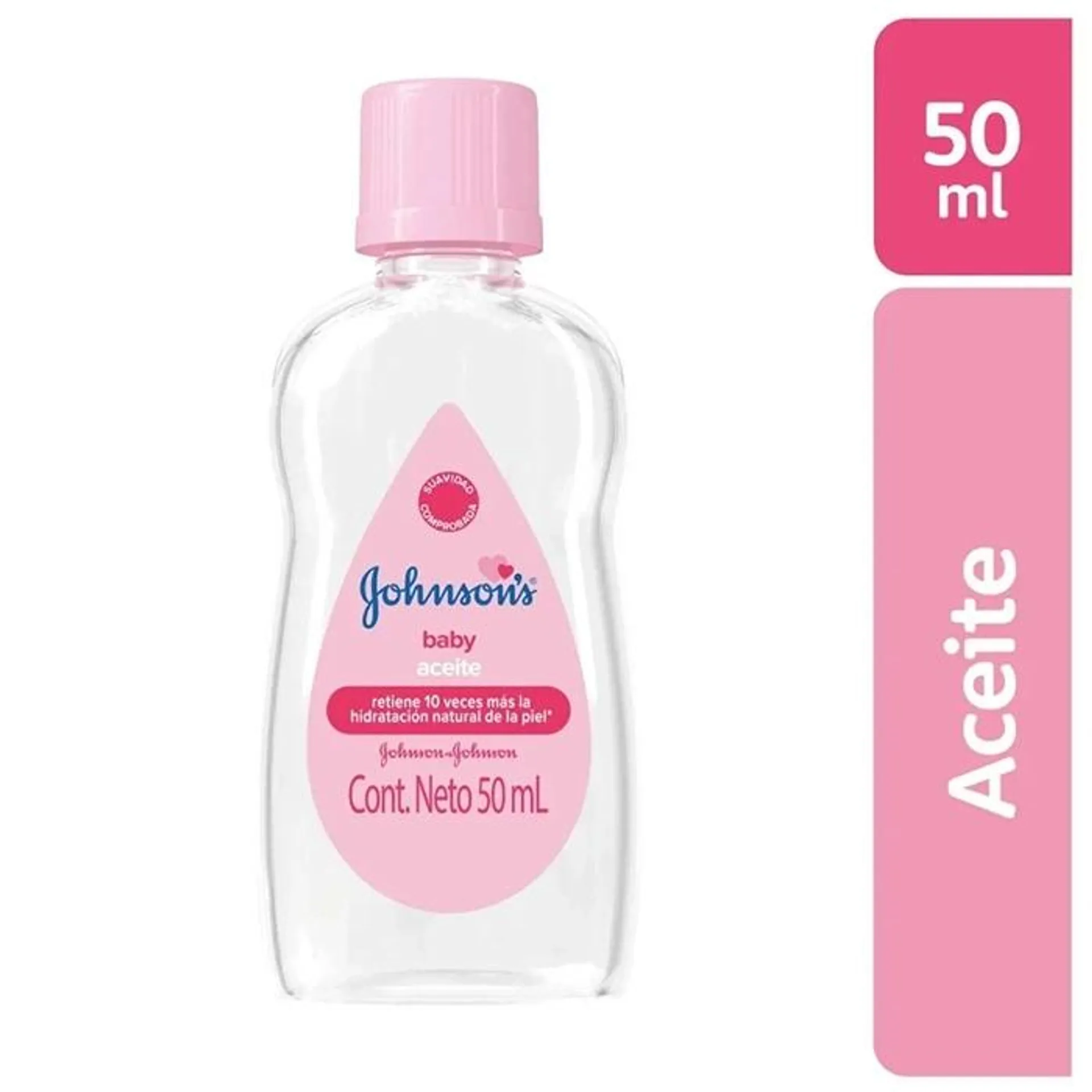 Aceite Puro Johnsons Baby Frasco Con 50 mL