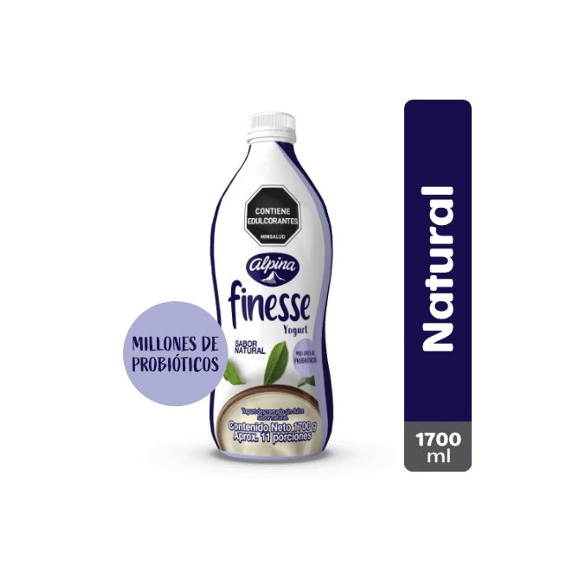 Yogurt Finesse Natural Botella 1700 ml