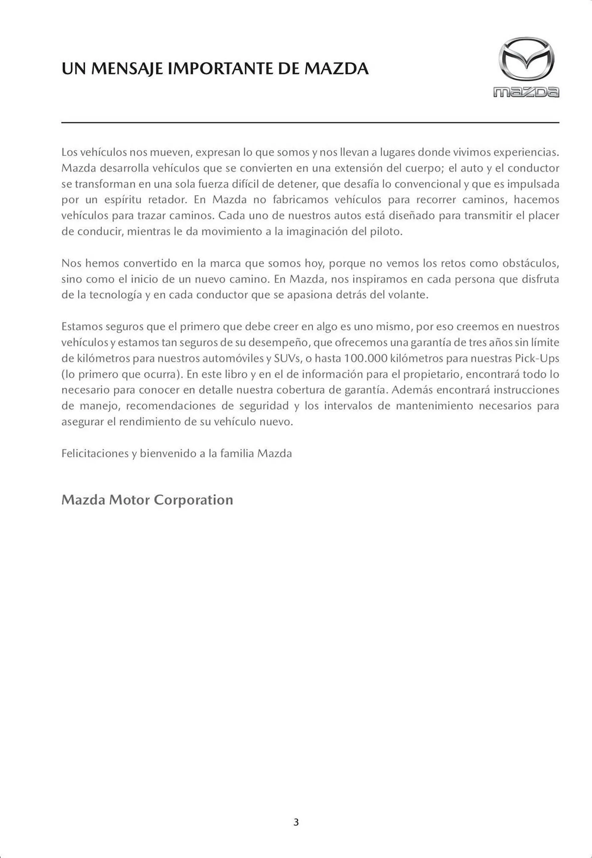 Catalogo de Catálogo Mazda 4 de octubre al 4 de octubre 2024 - Pag 5