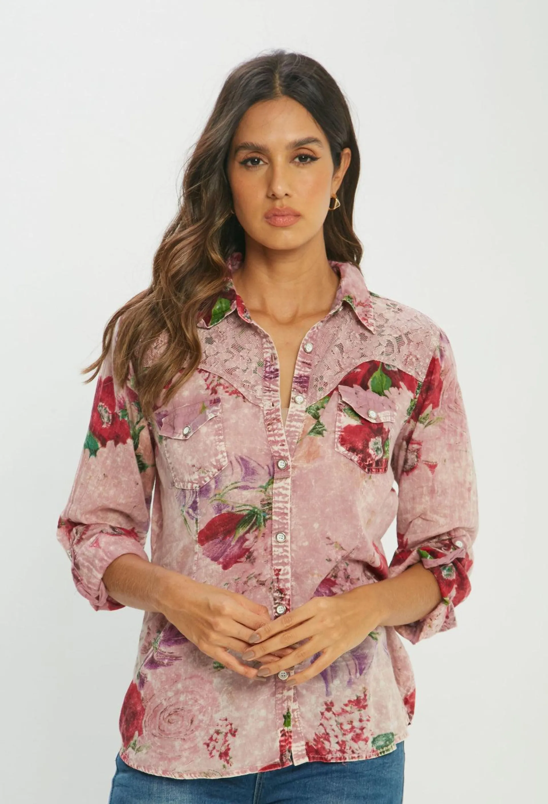 Camisa India Encaje Mujer - SALE