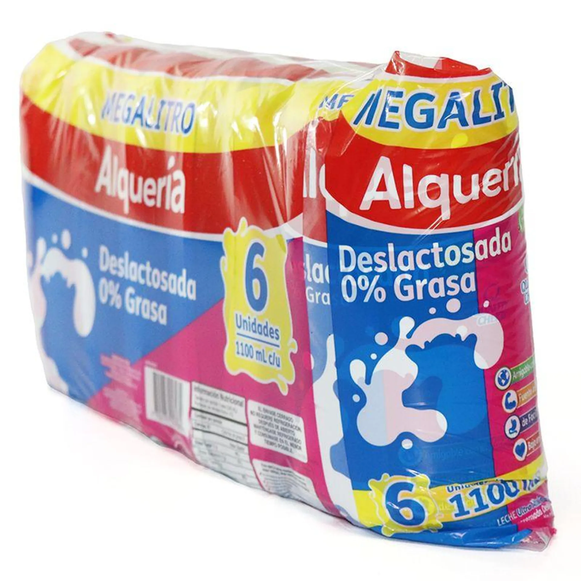 LECHE DESCREMADA DESLAC ALQUERIA 6*1100M