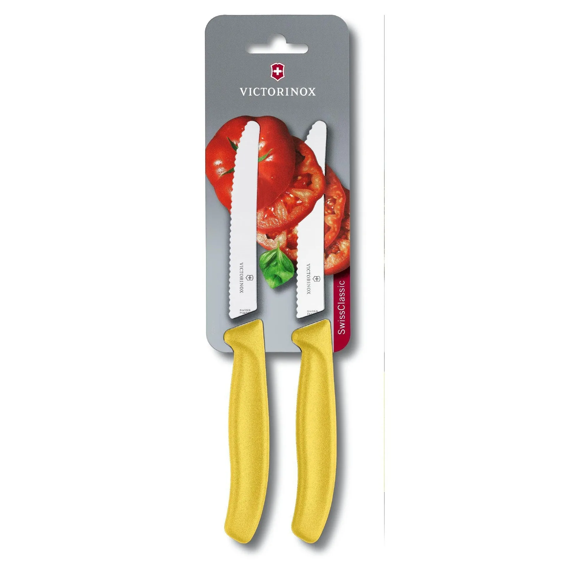 CUCHILLO TOMATE VICTORINOX AMARILLO X 2 UNIDADES 6.7836.L118B