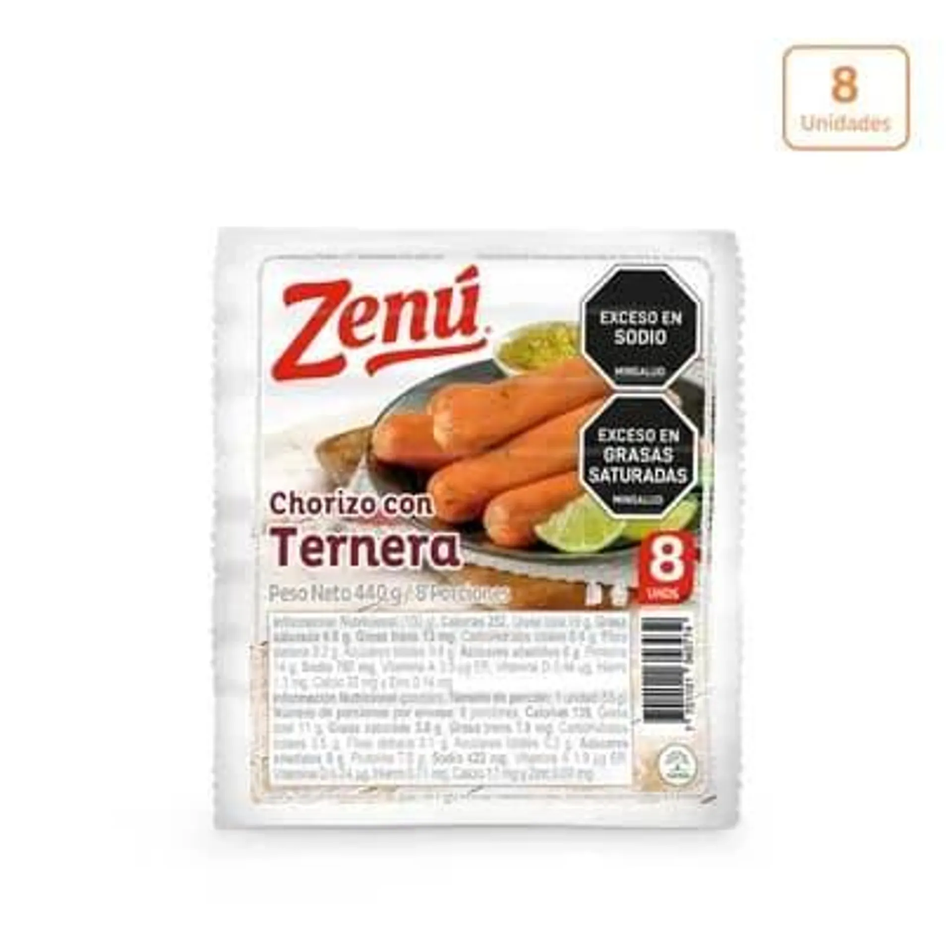 Chorizo Ternera Zenú x 440g