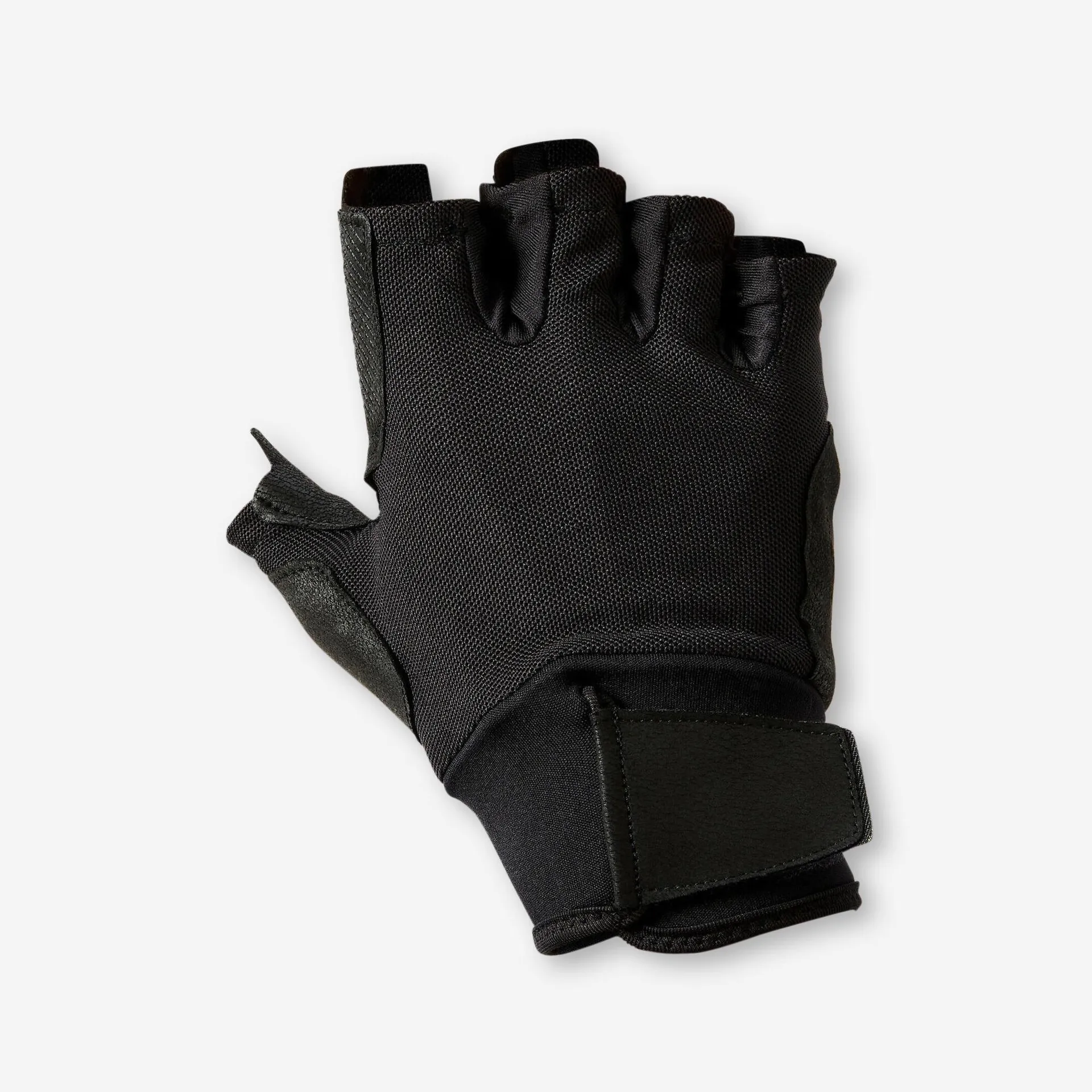 Guantes para gimnasio Unisex Domyos 500 negro