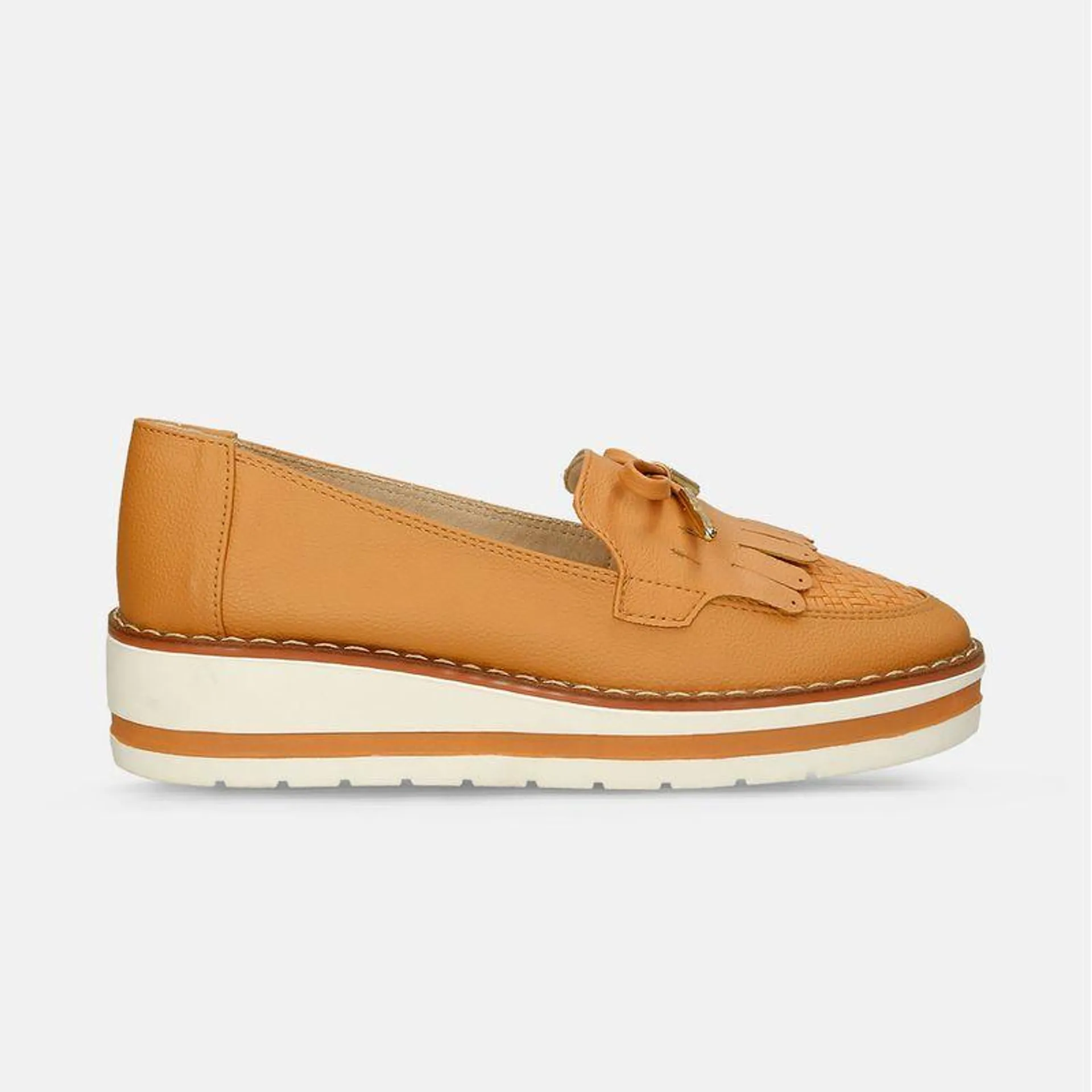 Mocasines Camel Bata Juana Mujer