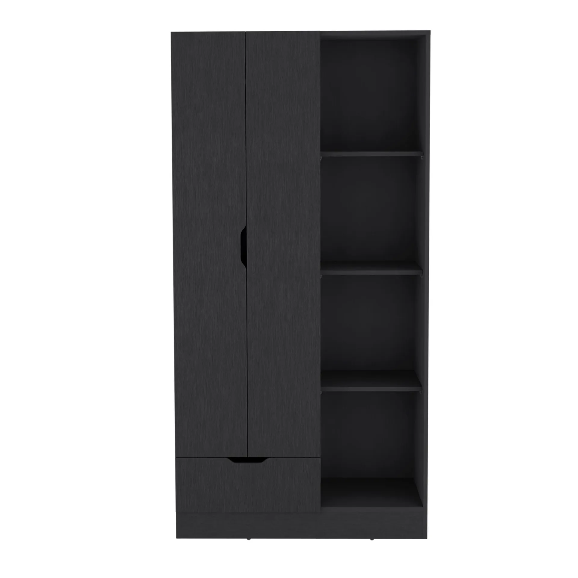 Closet memphis, wengue, con cuatro tubos cromados zf