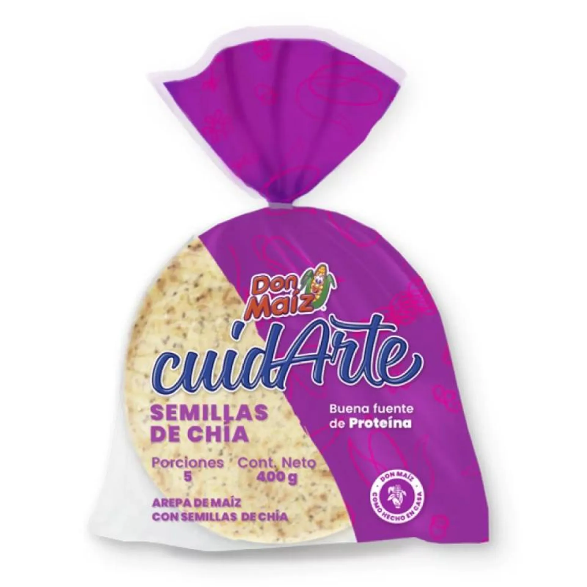 Arepas Don Maíz Queso Semillas Chia x 5 und - 400g