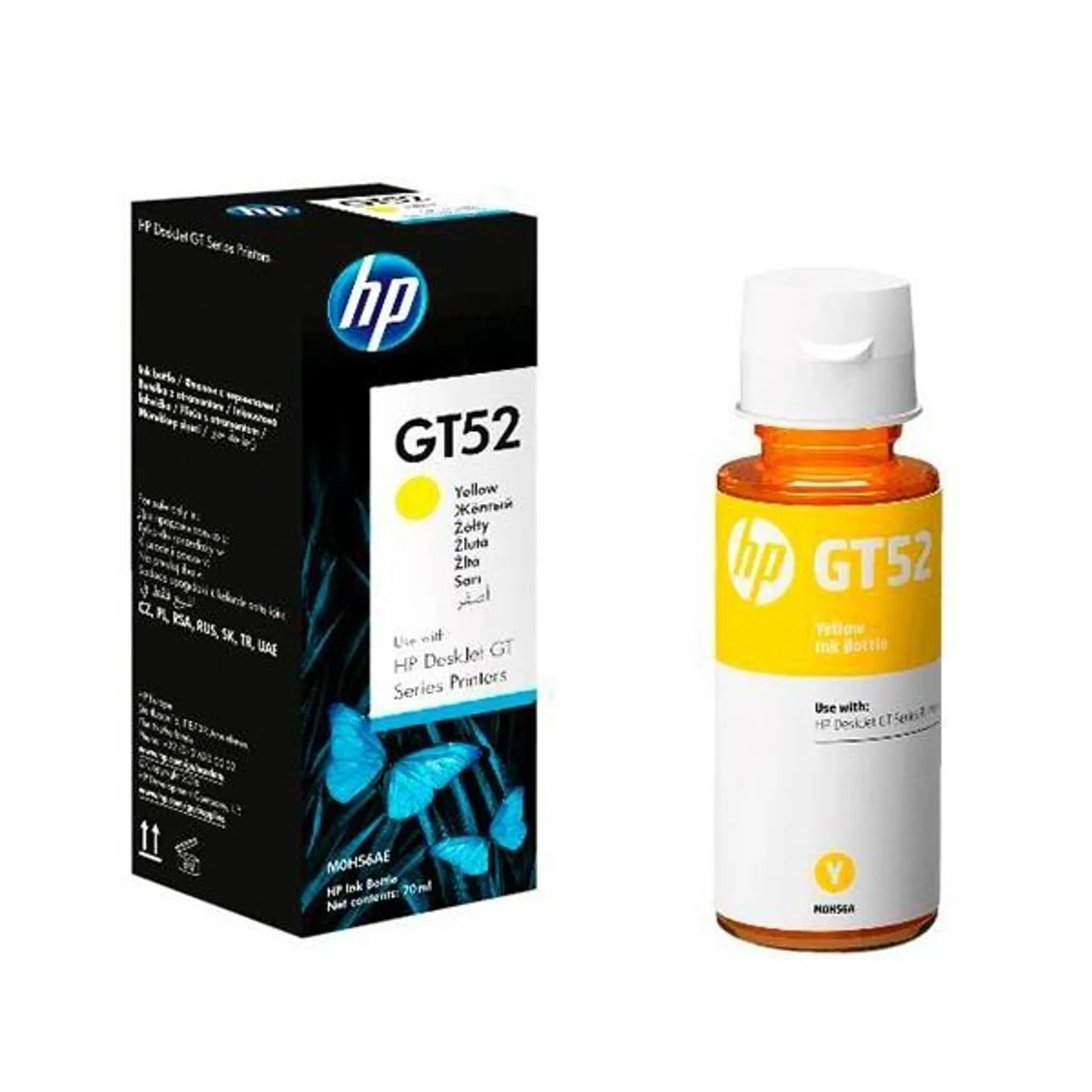 Botella de Tinta HP GT52 Amarillo M0H56AL