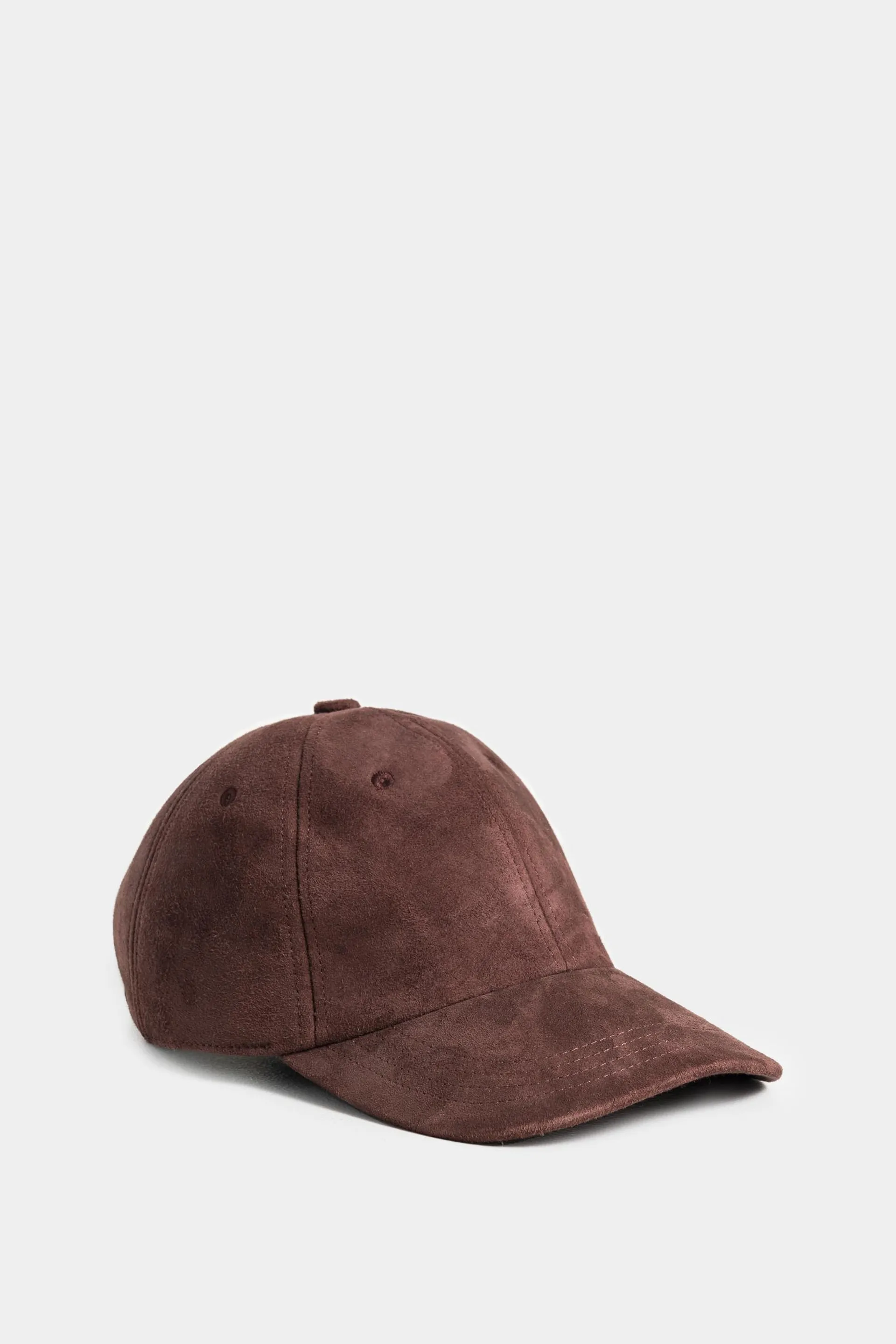 Gorra suede de cuero gamuza para hombre silueta baseball