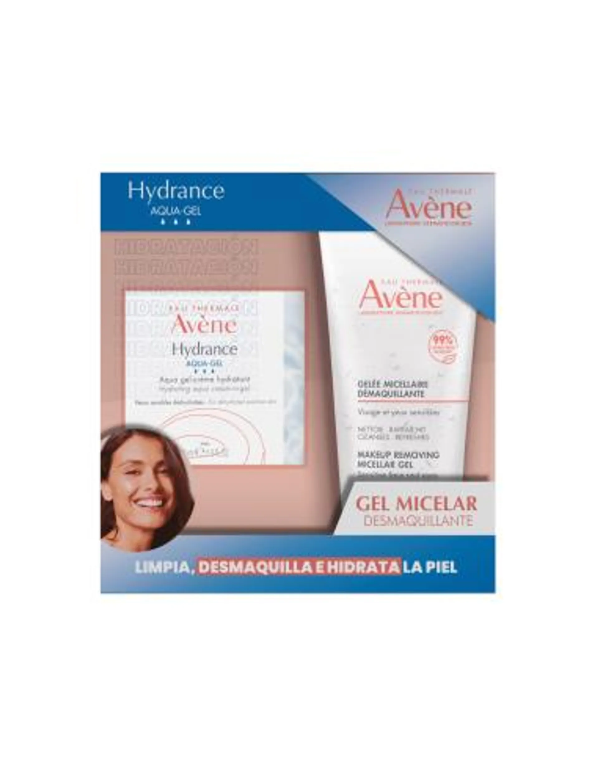 Kit Avene Hydrance Aqua-Gel Crema x50ml + Gel Micelar Desmaquillante x200ml