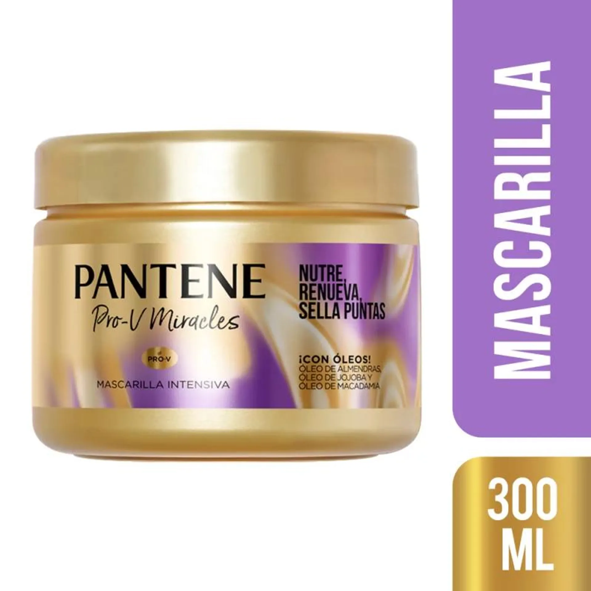 Pantene Pro-V Miracles Nutre, Renueva, Sella Puntas Mascarilla Intensiva 300 ml