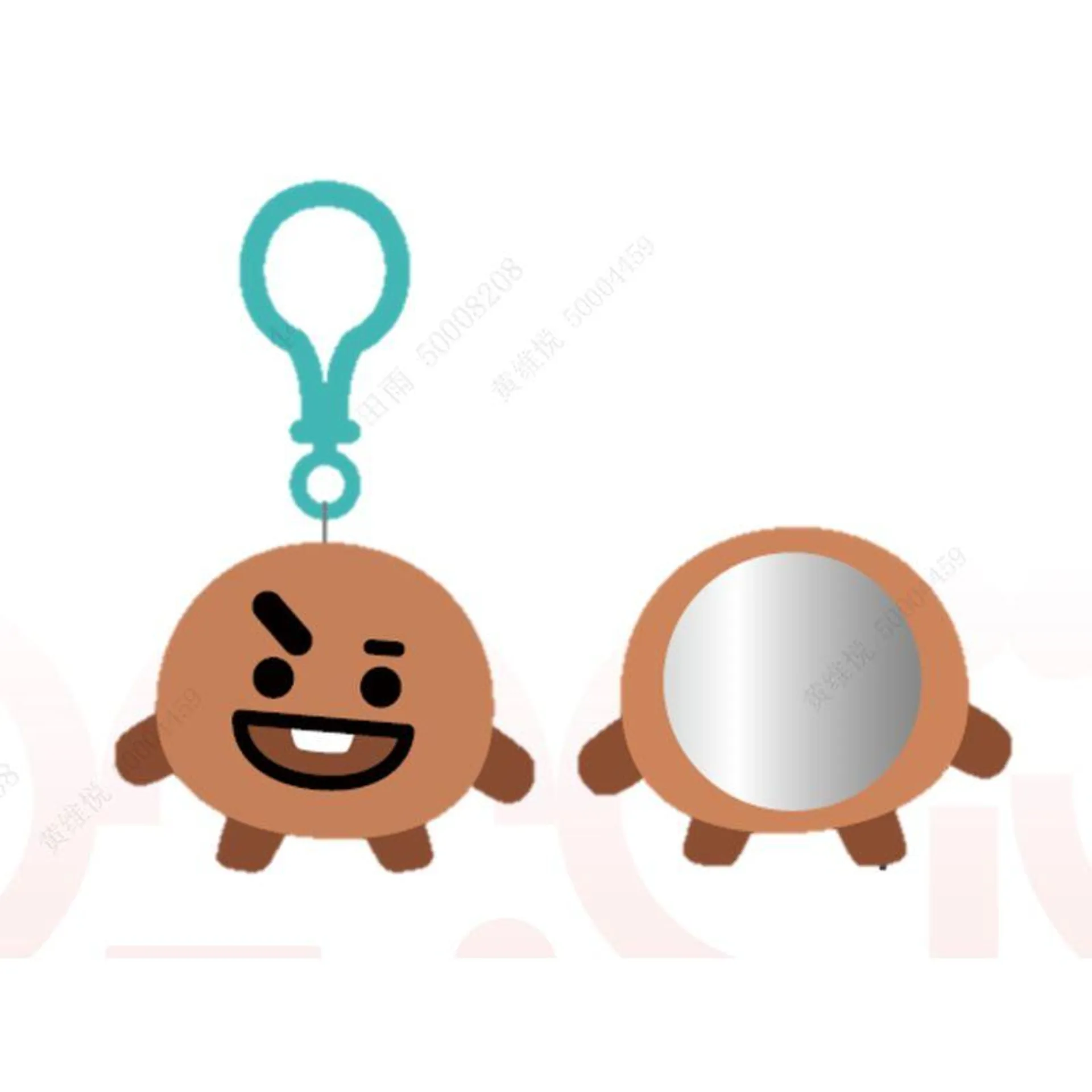 Espejo Compacto Esponjoso BT21 BT21 Shooky