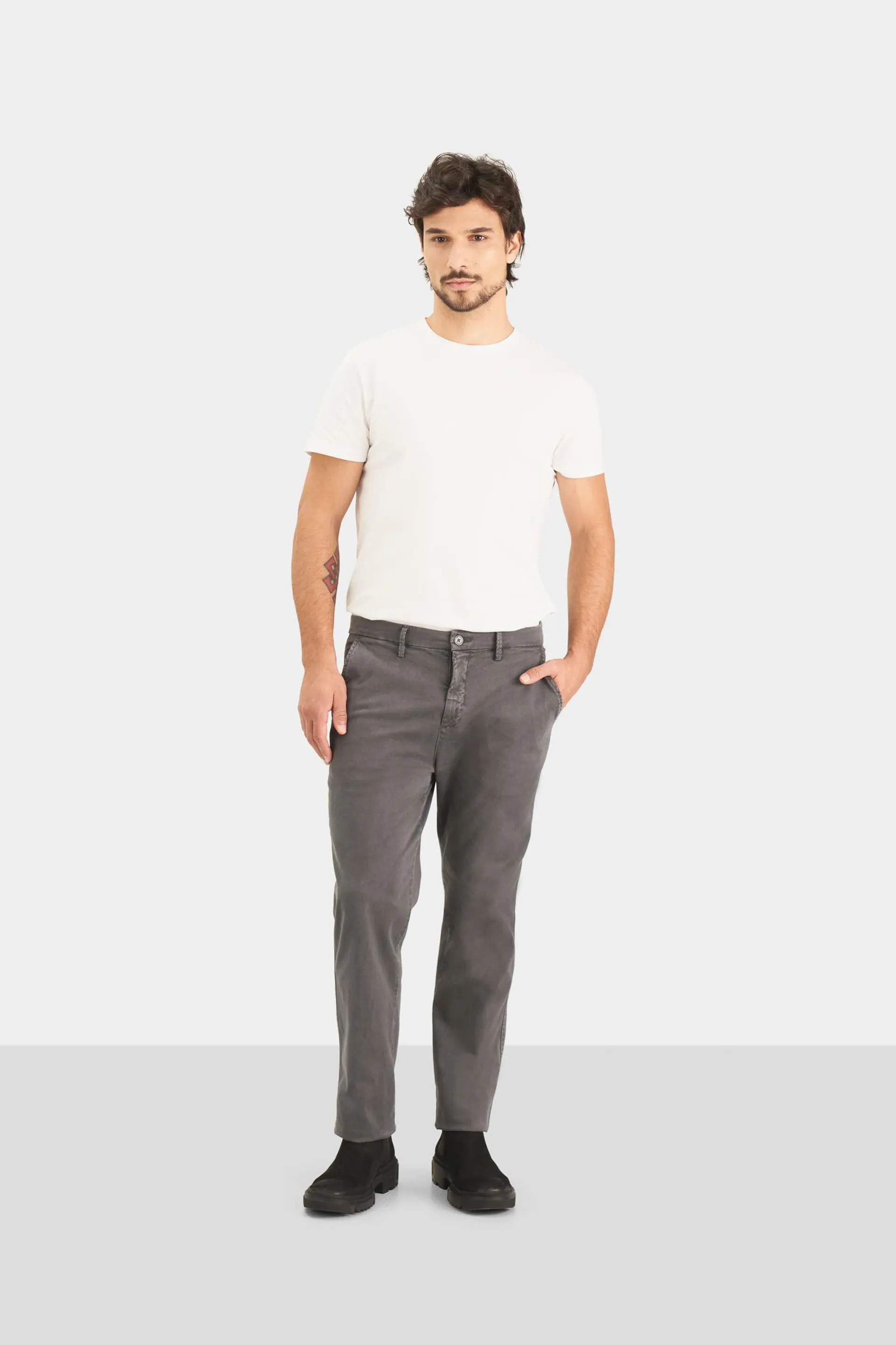 Pantalón chino italo para hombre semifitted