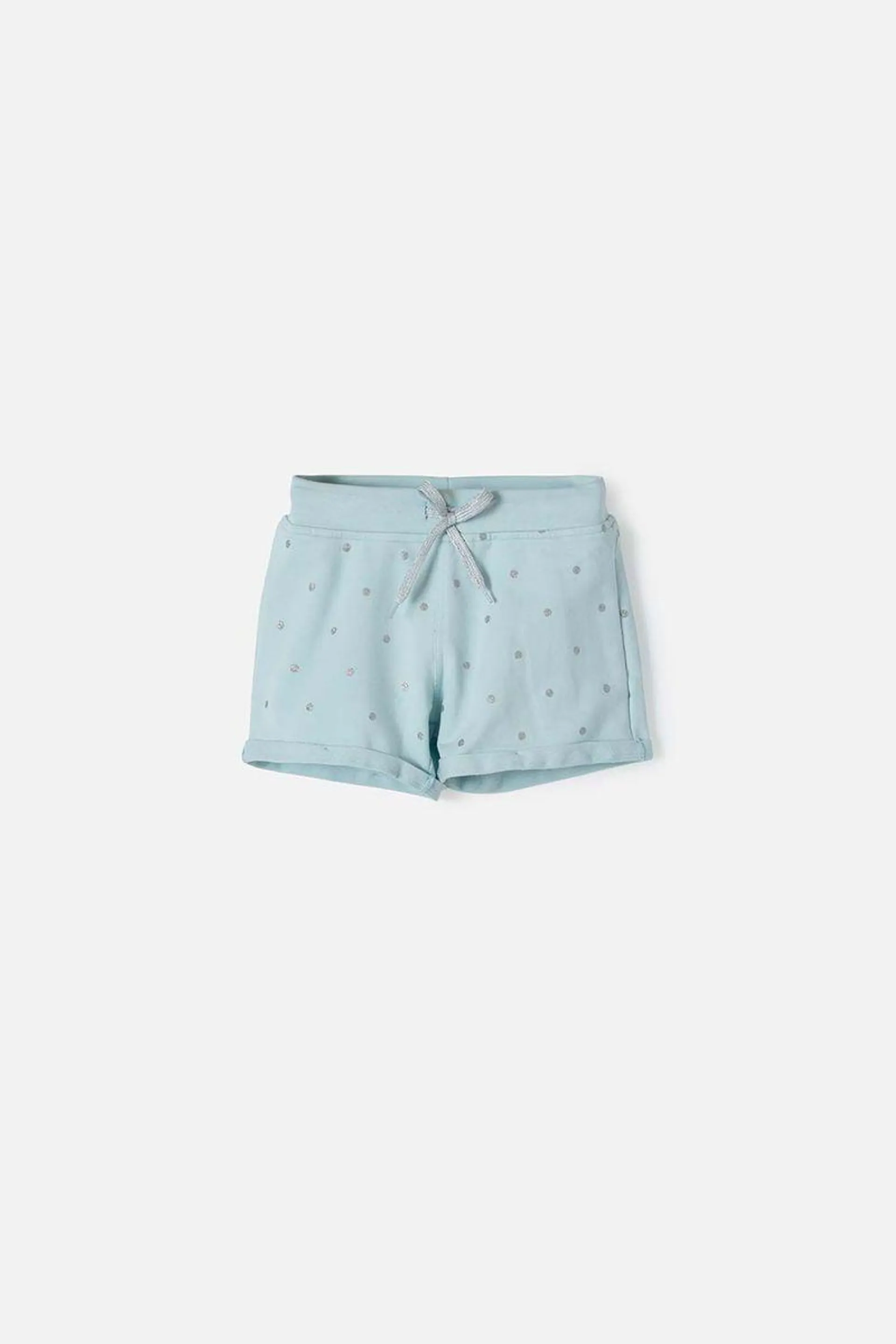 Short Mic azul para niña