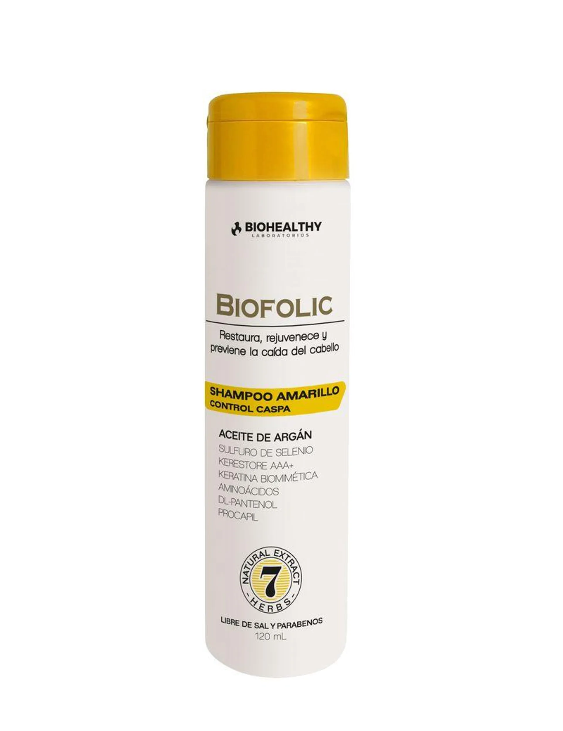 Shampoo Anticaspa Biofolic Amarillo 120 Ml