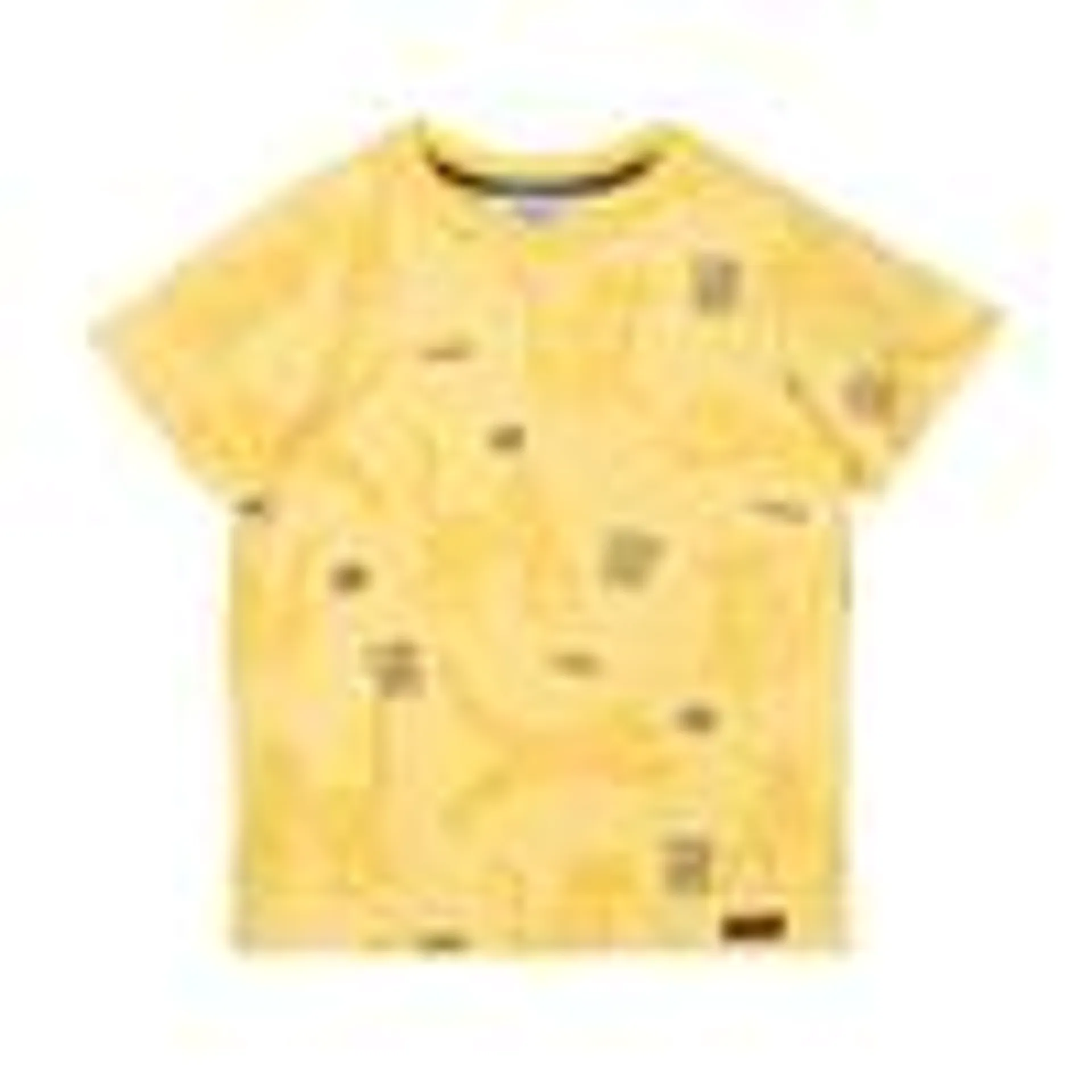 Camiseta manga corta amarilla para bebé niño