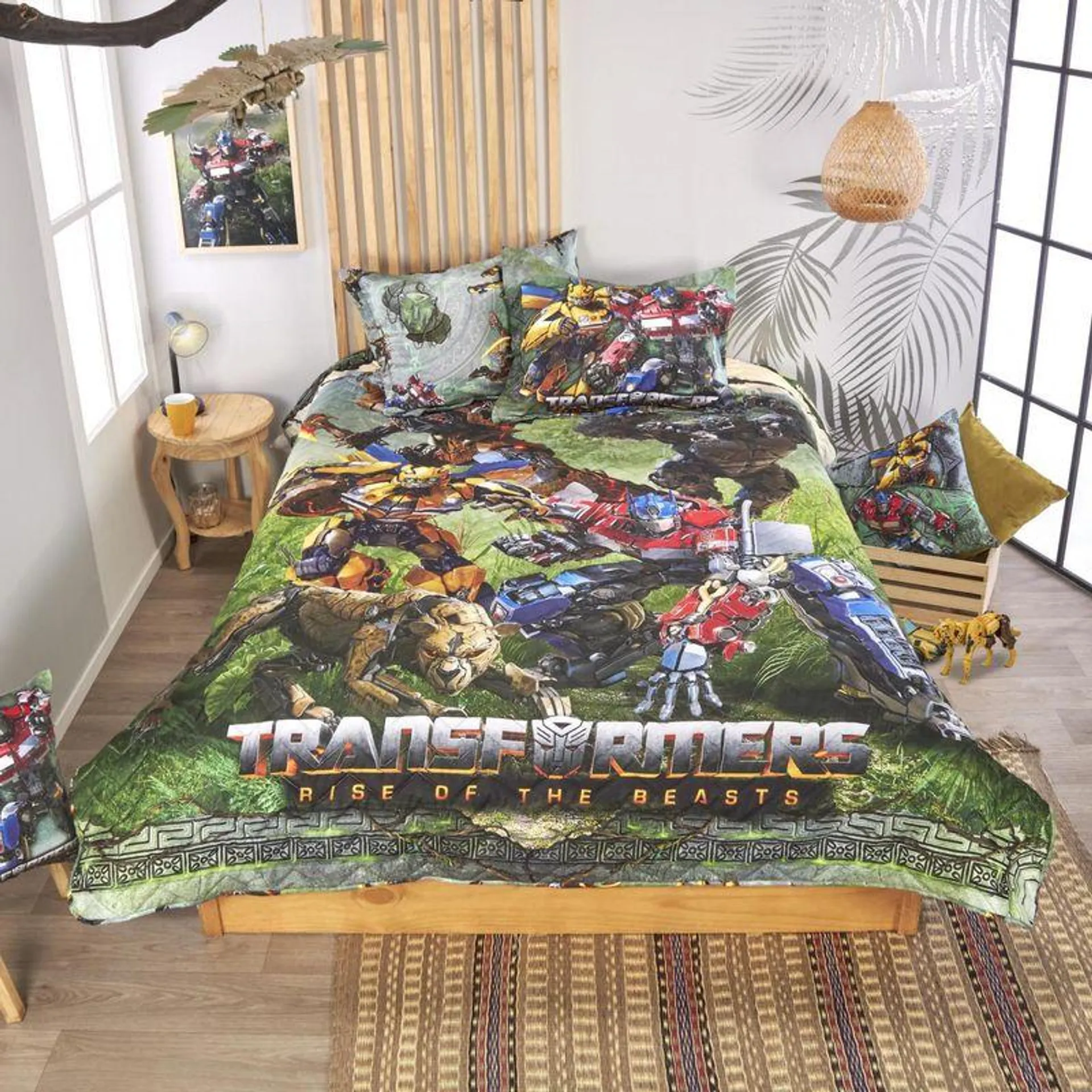 Cubrelecho Transformers estampado panel