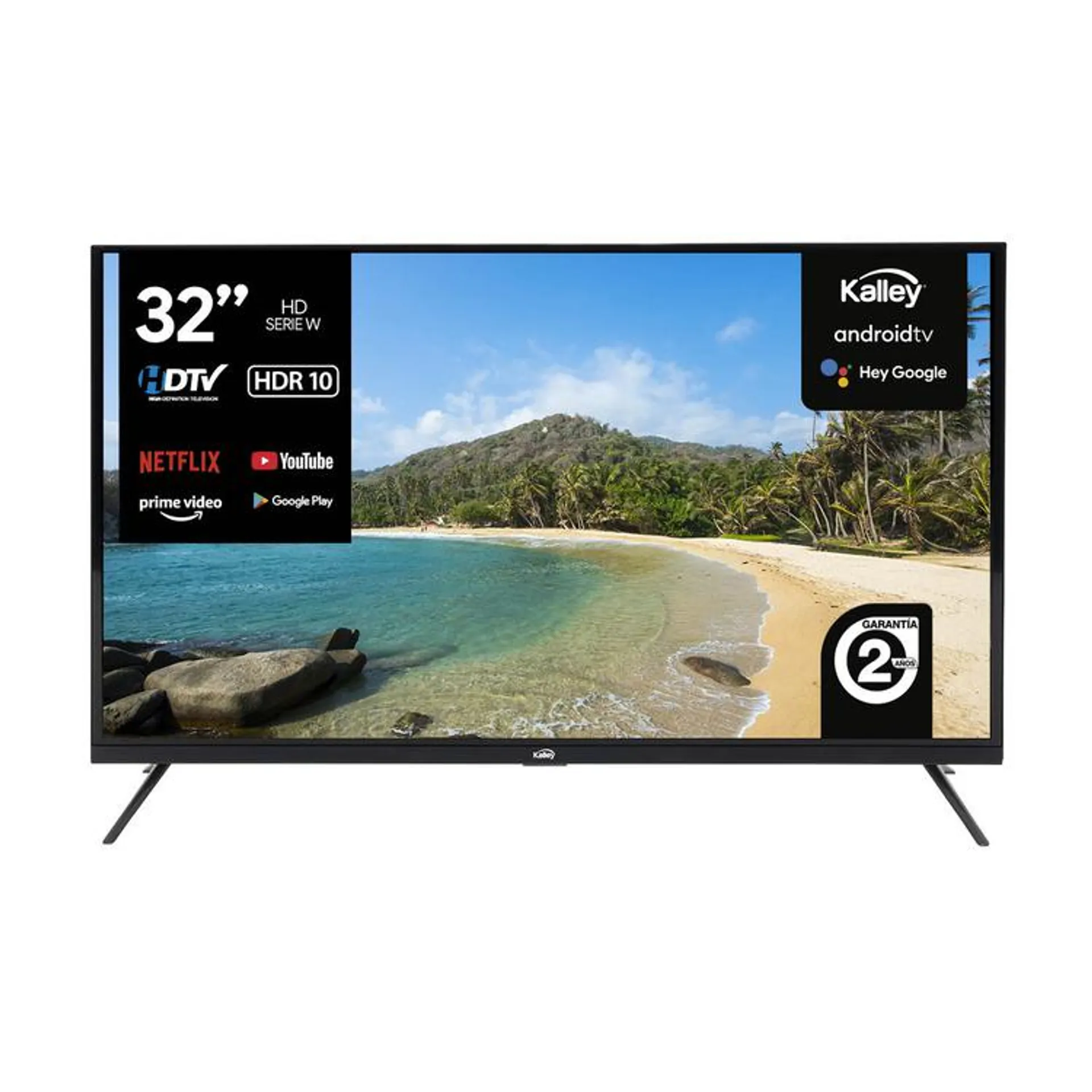 TV KALLEY 32 Pulgadas 81 cm ATV32HDW HD LED Smart TV Android