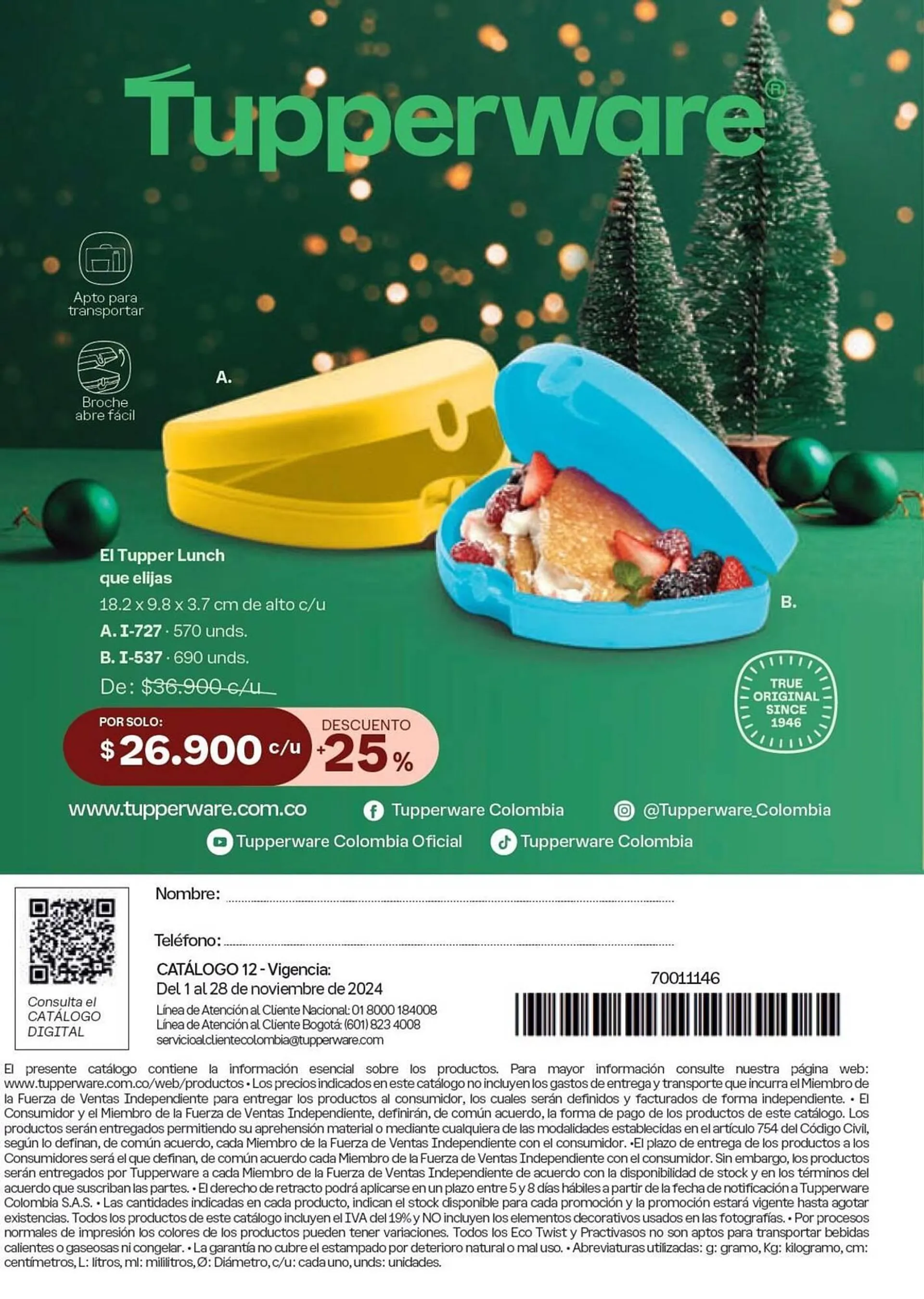 Catalogo de Catálogo Tupperware 19 de noviembre al 31 de diciembre 2024 - Pag 60