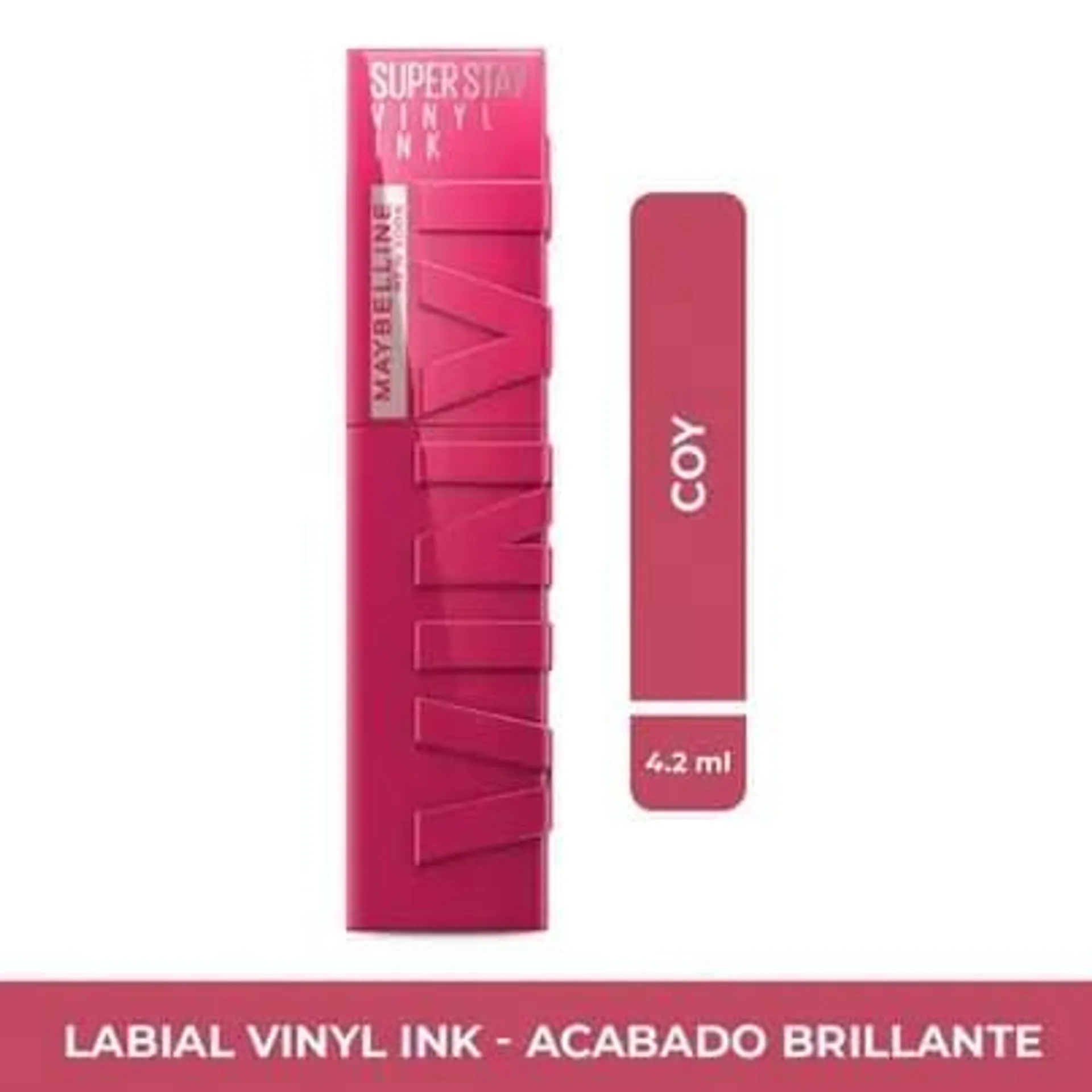 Labial Maybelline Super Stay Vinyl Ink Coy x 4.2ml