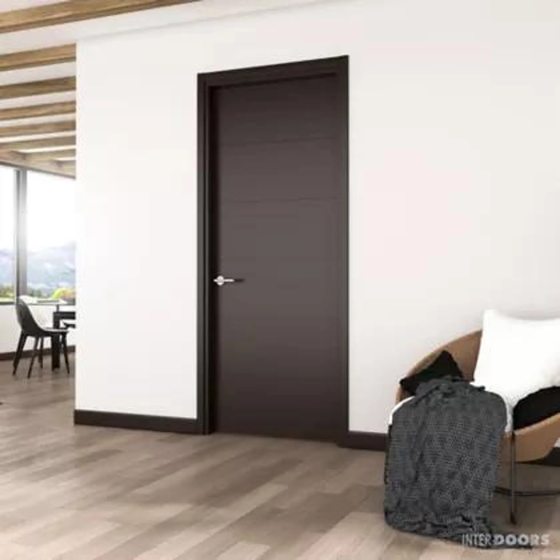Puerta Valerie 60x214 cm Chocolate