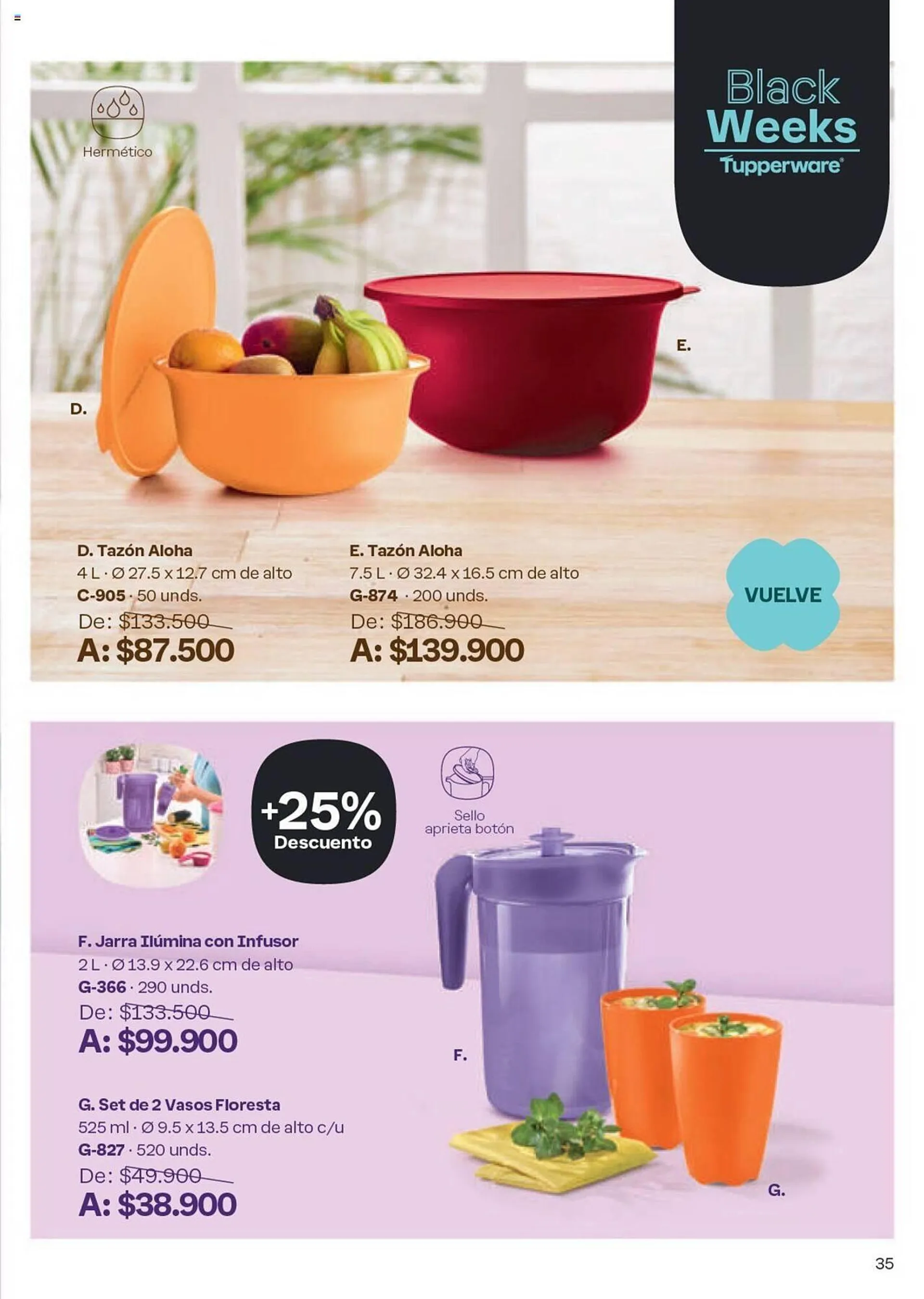 Catalogo de Catálogo Tupperware 4 de octubre al 31 de octubre 2024 - Pag 35