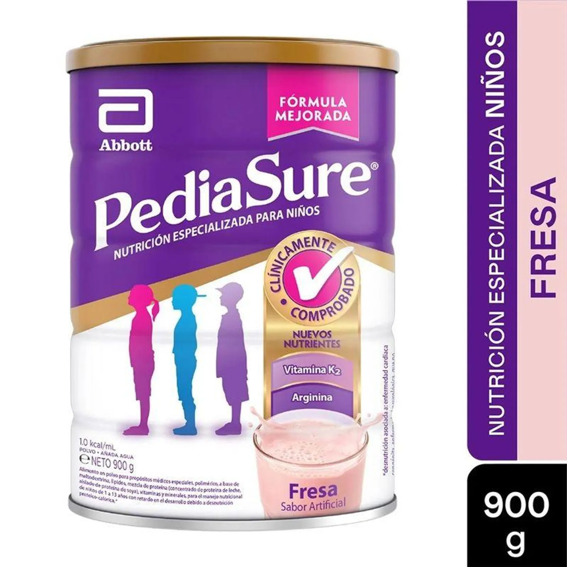 Pediasure Polvo Fresa Tarro X 900 Gr