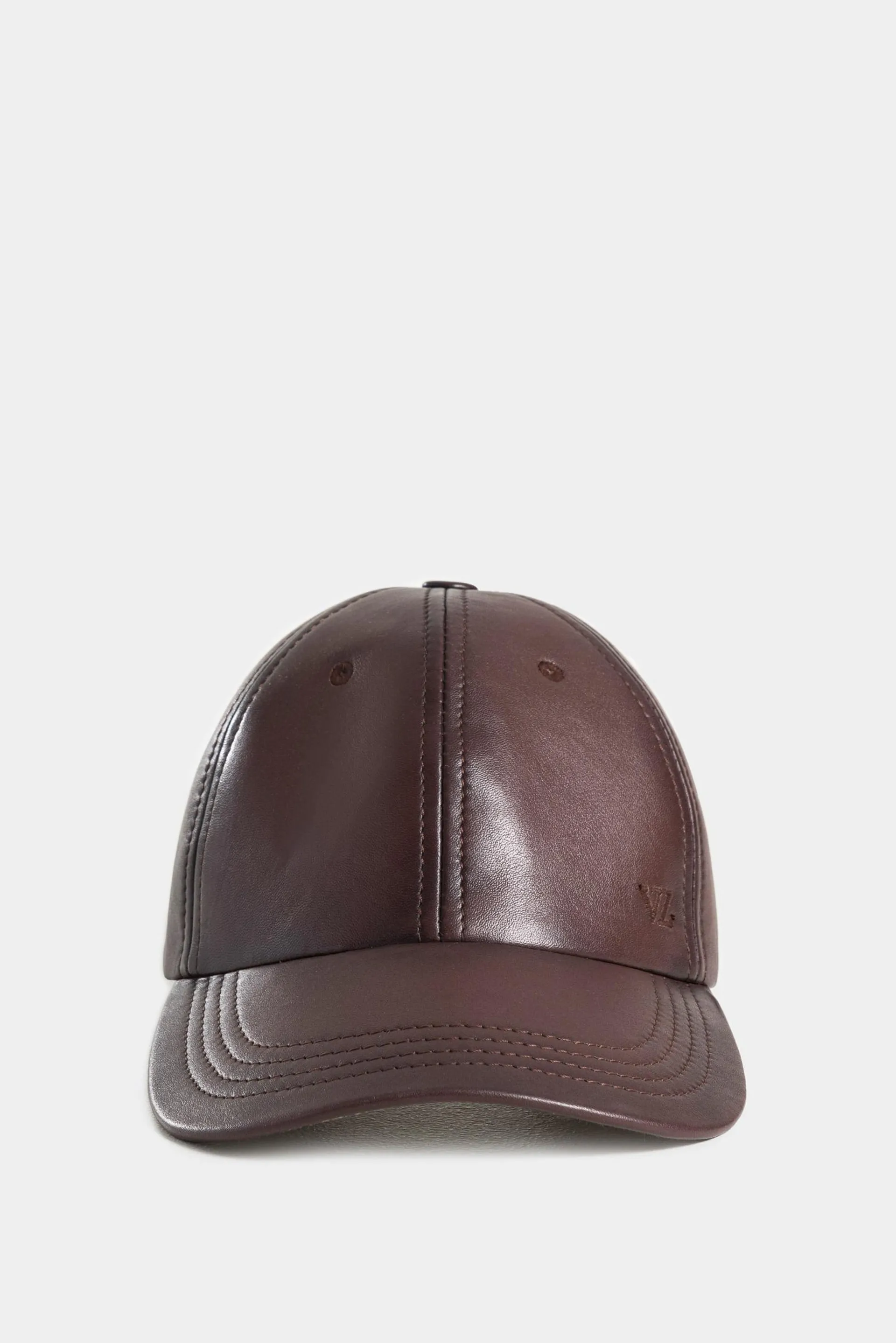 Gorra garda de cuero para hombre silueta baseball