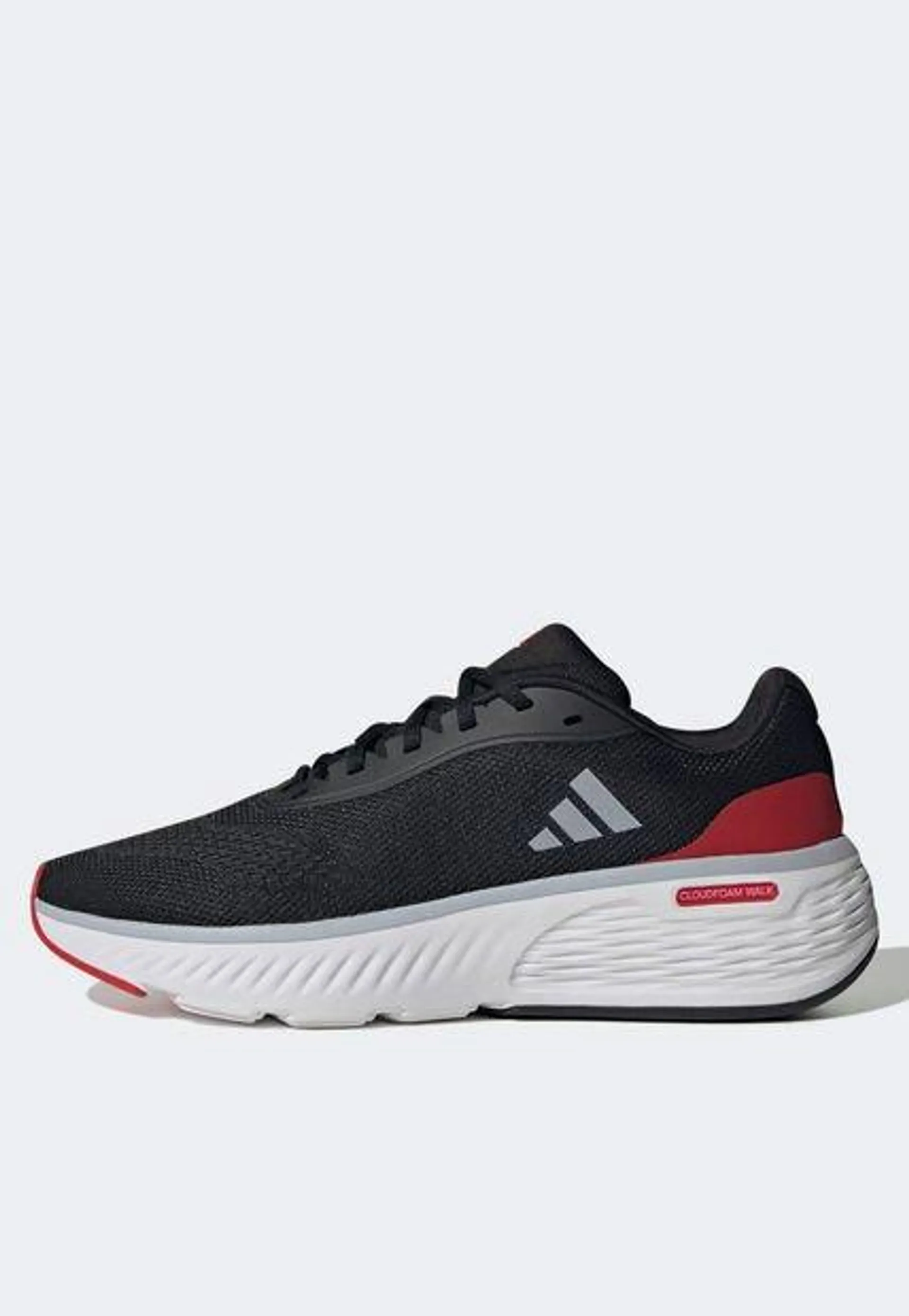 Tenis Lifestyle Negro-Blanco Almendra-Rojo adidas Sportswear Cloudfoam Walk