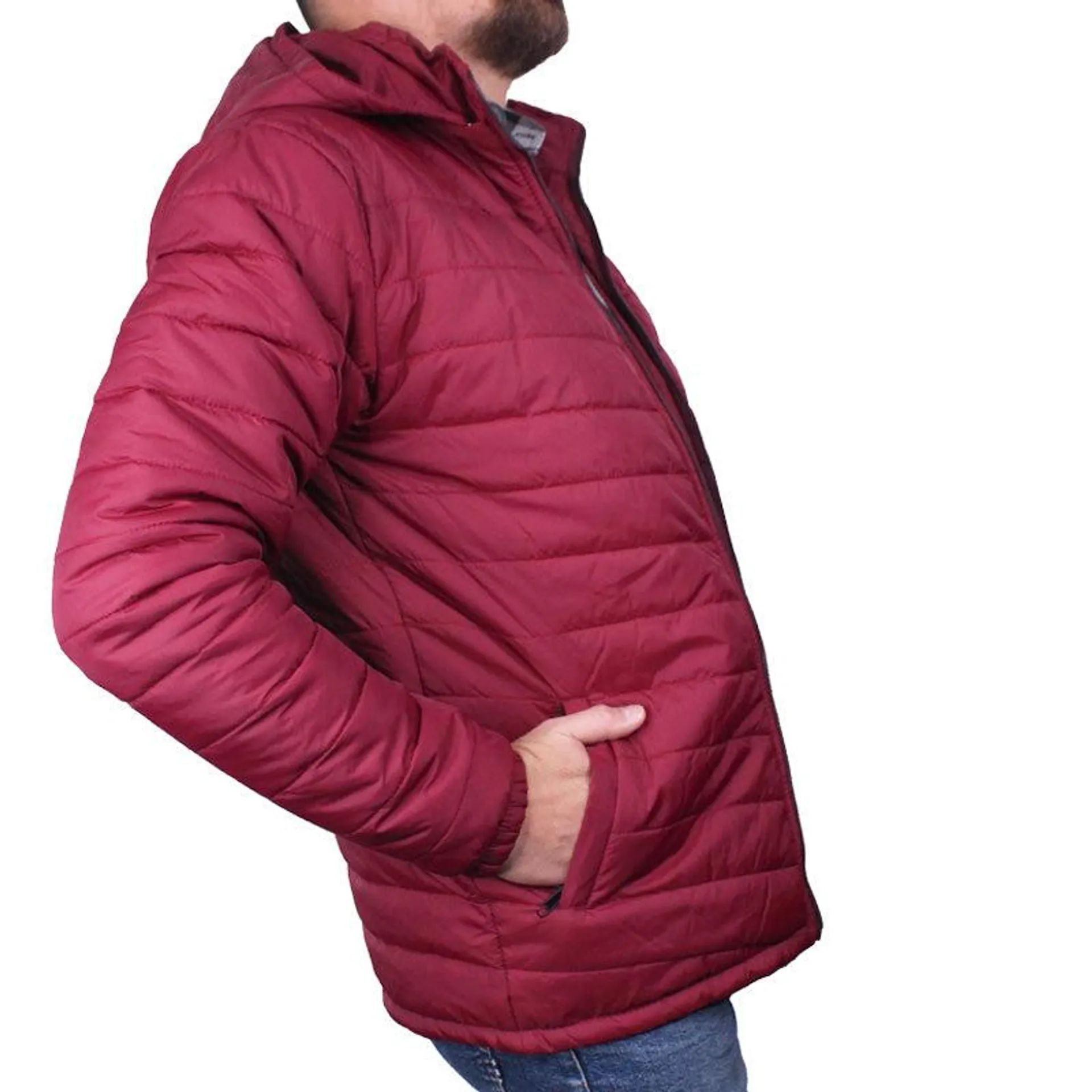 Chaqueta Alcochada Para Hombre Lec Lee - Vinotinto