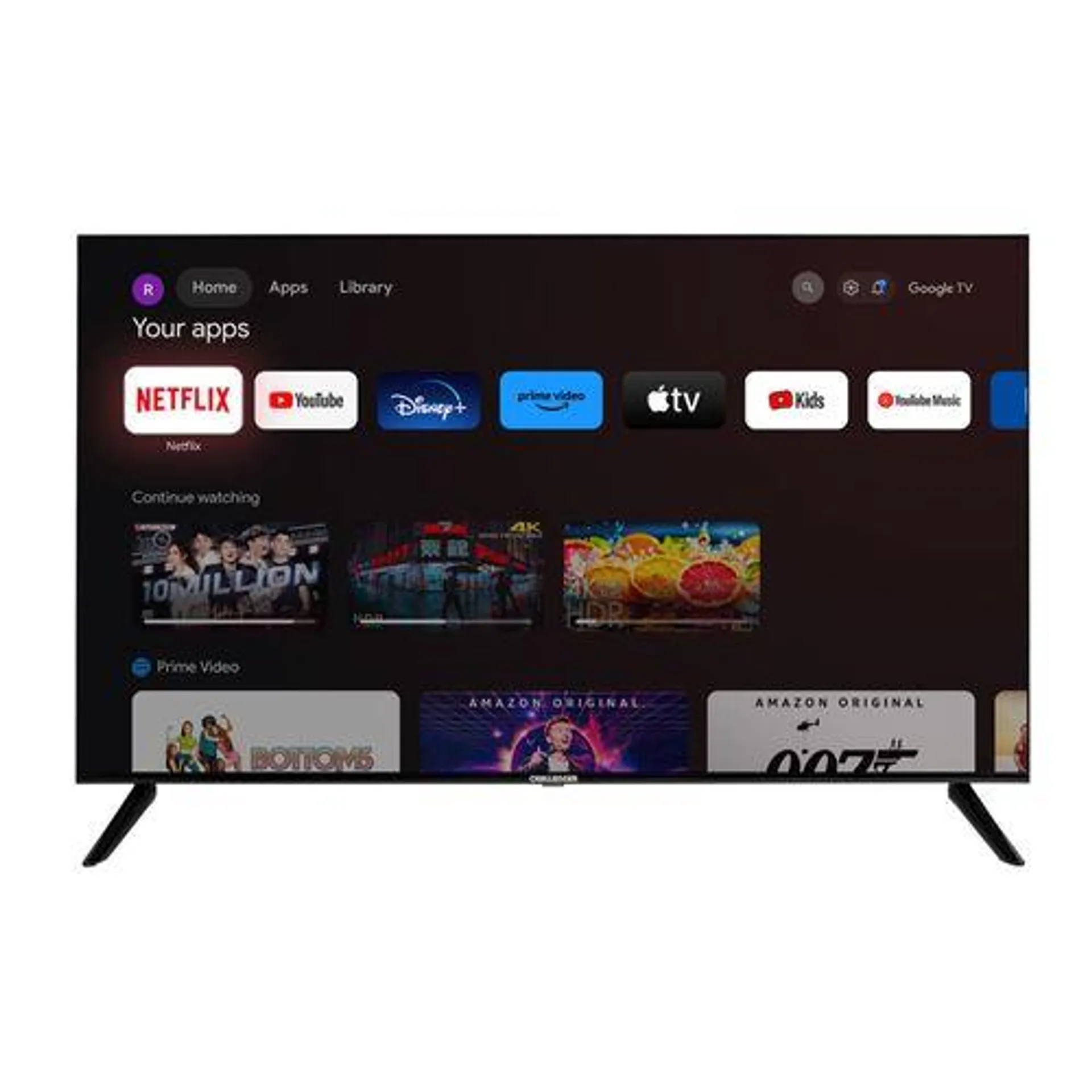 Televisor de 55" 4K Google TV HDR10 - UHD 55TG80 BT